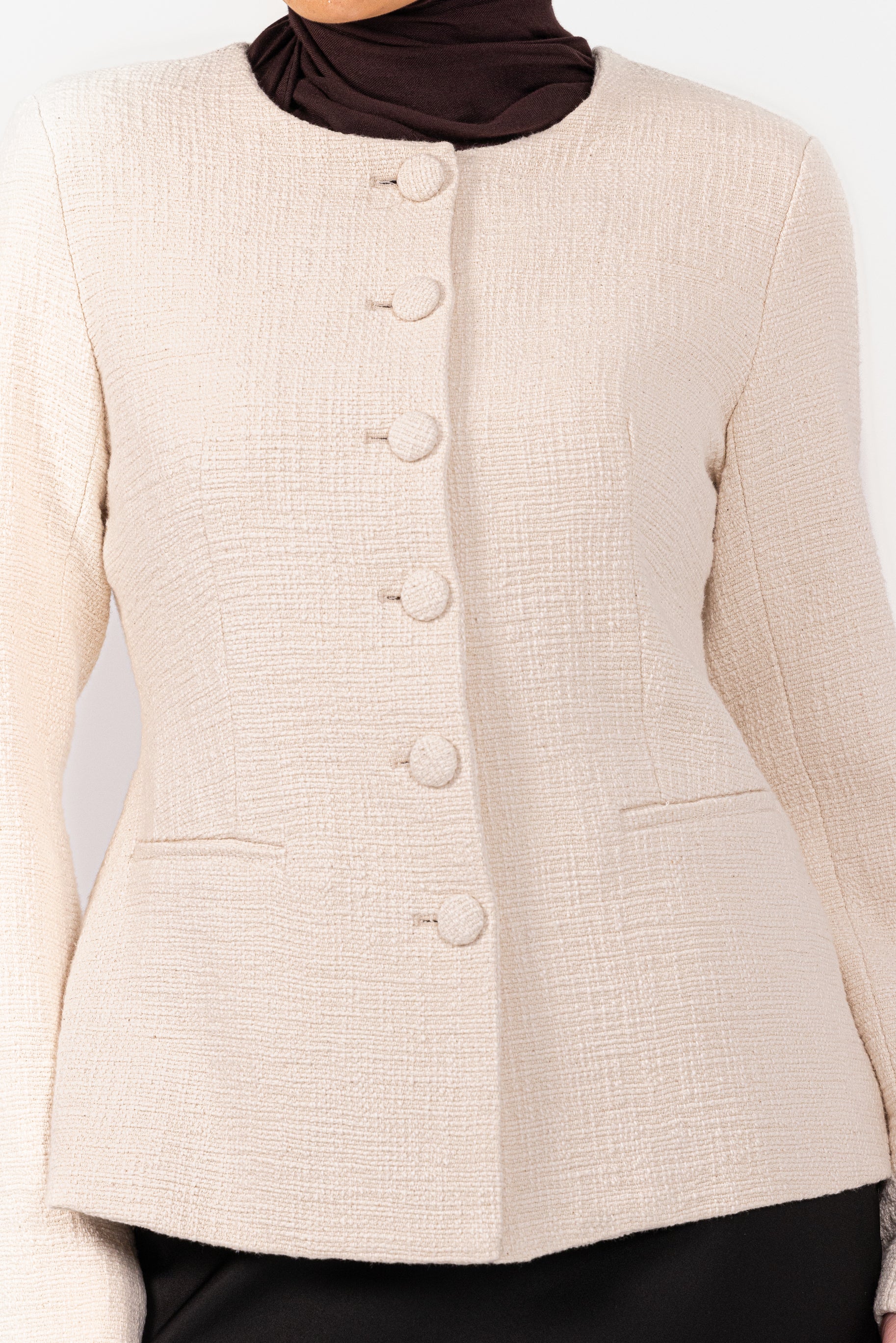 Blair Boucle Jacket - Cream