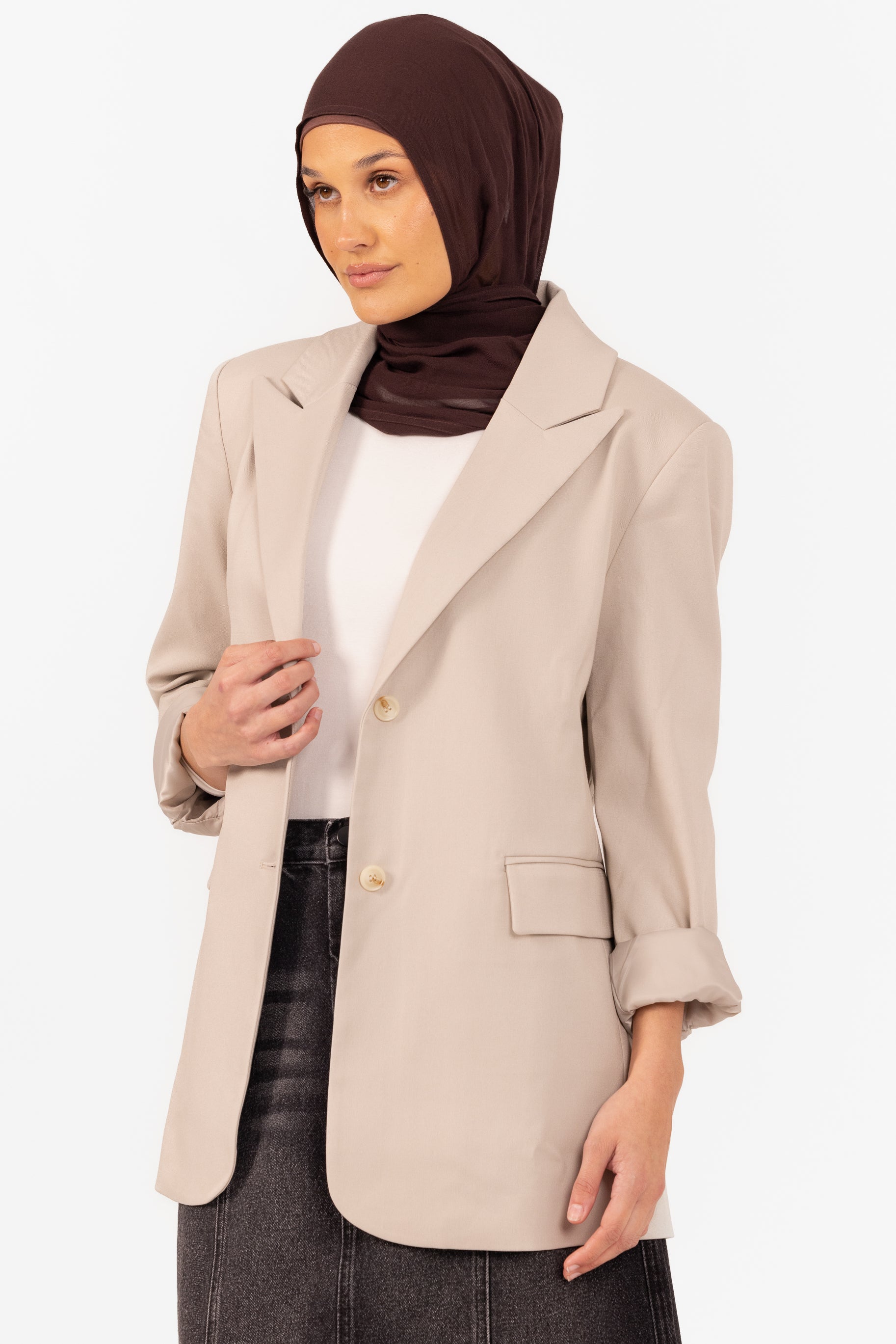 Bianca Oversized Blazer - Stone