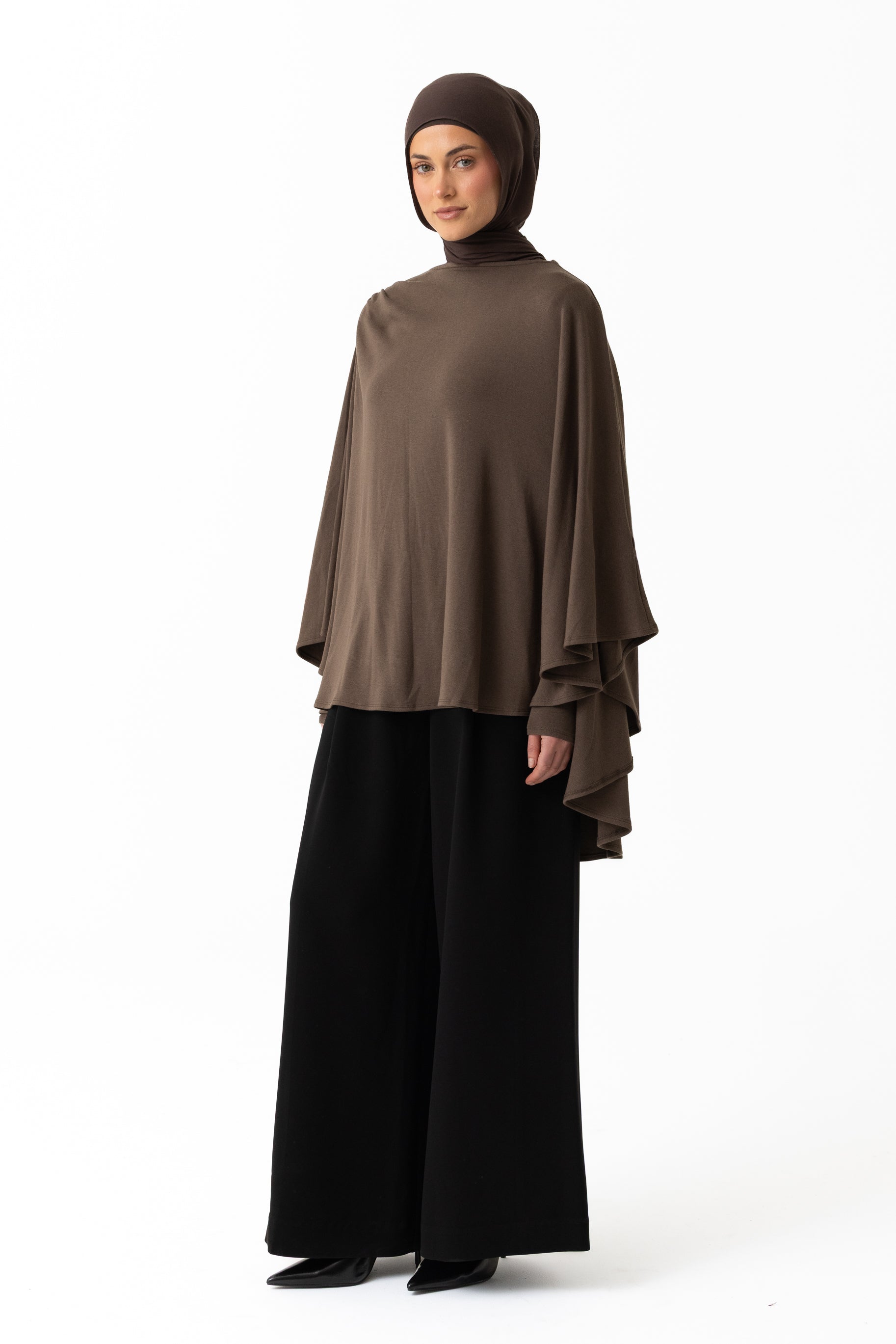 Jersey Cape Set - Cocoa