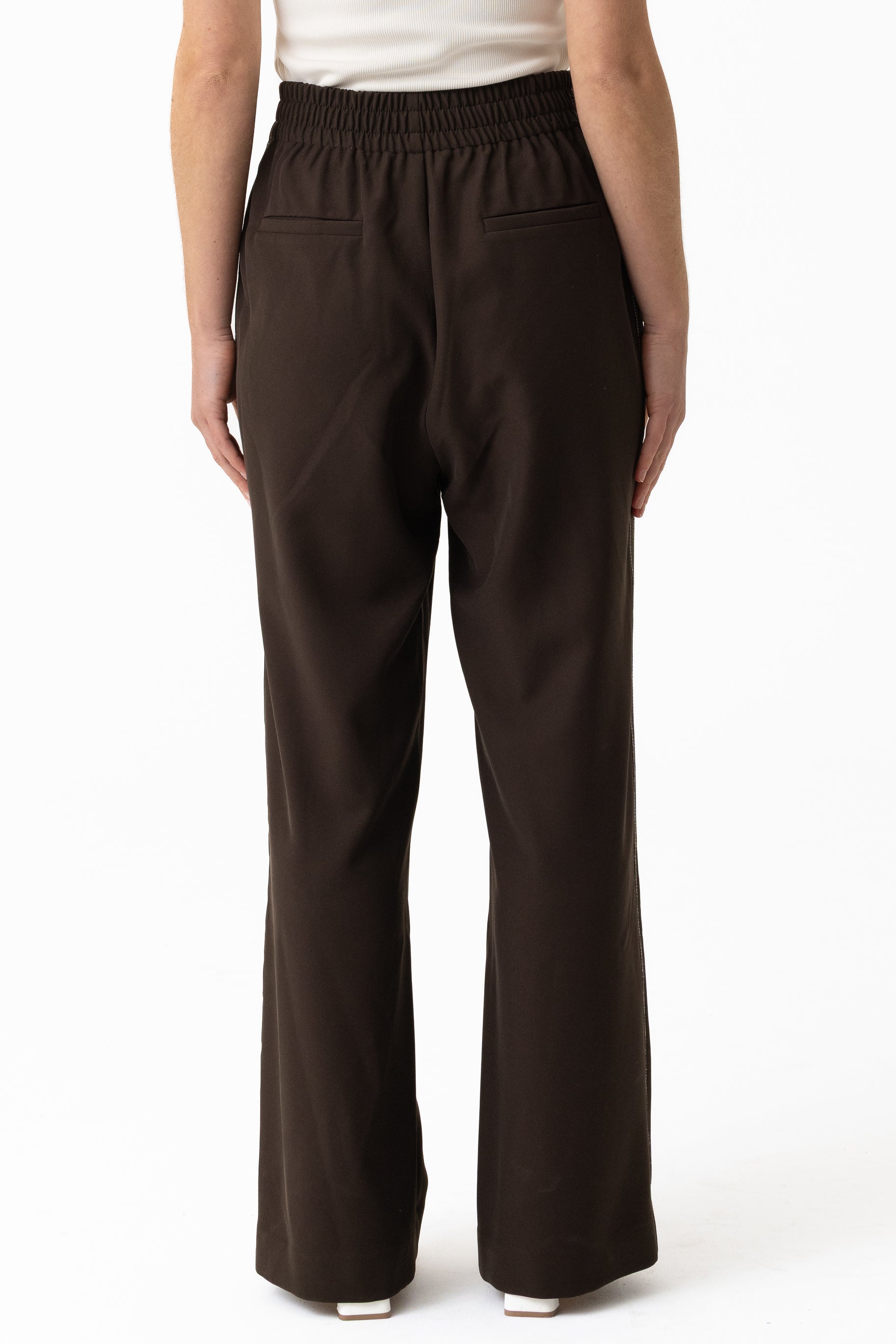 Staple Wide Leg Pants - Dark Espresso