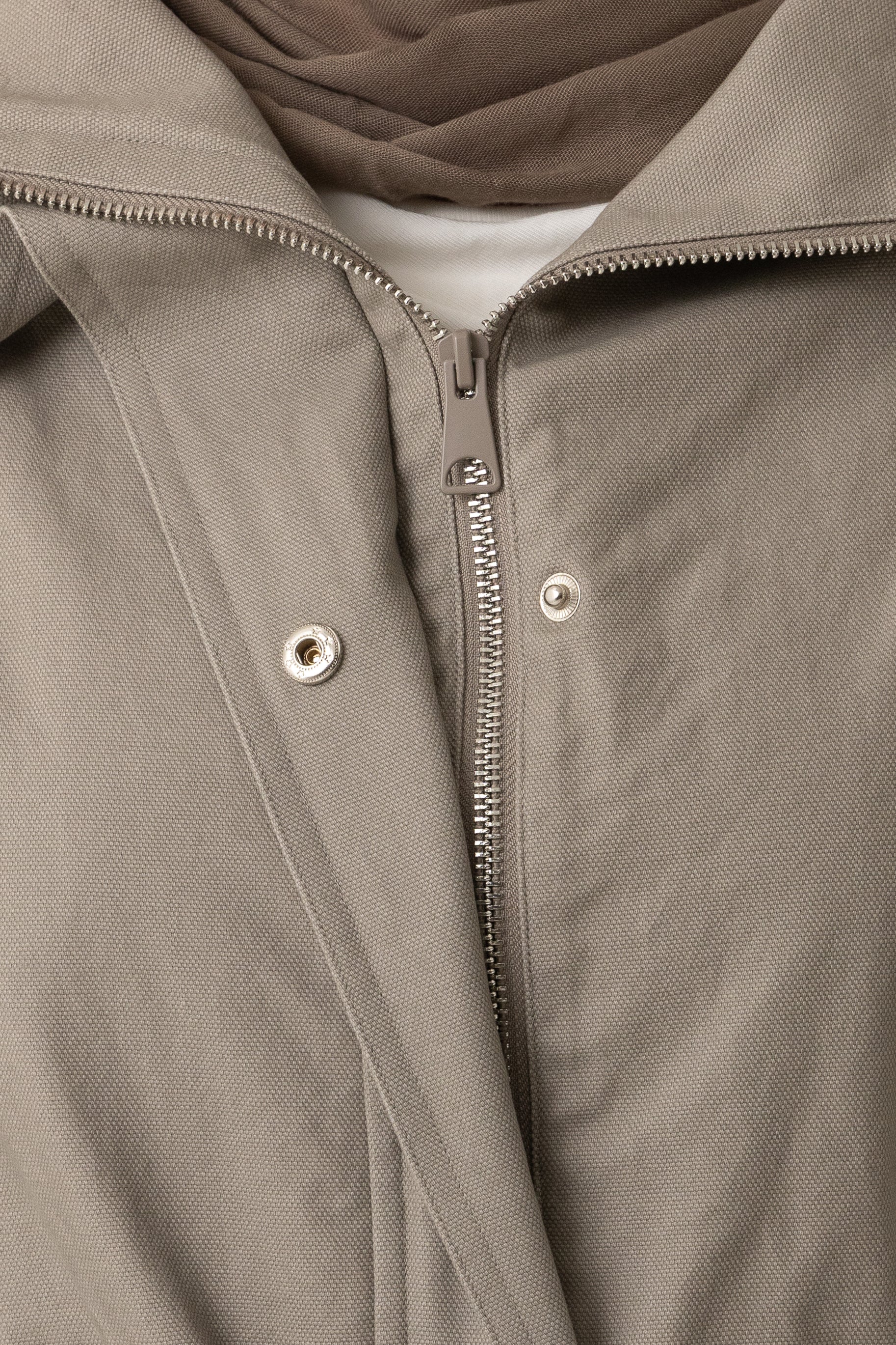 Canvas Trench Coat - Evergreen Fog