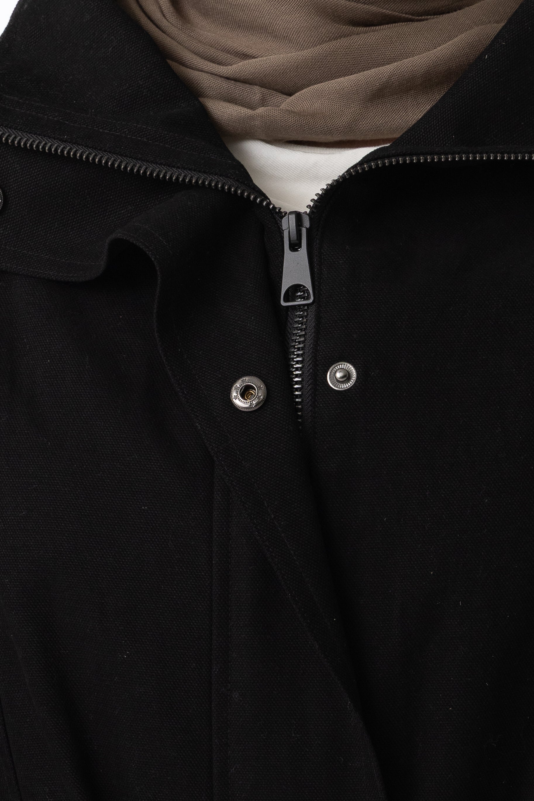 Canvas Trench Coat - Black