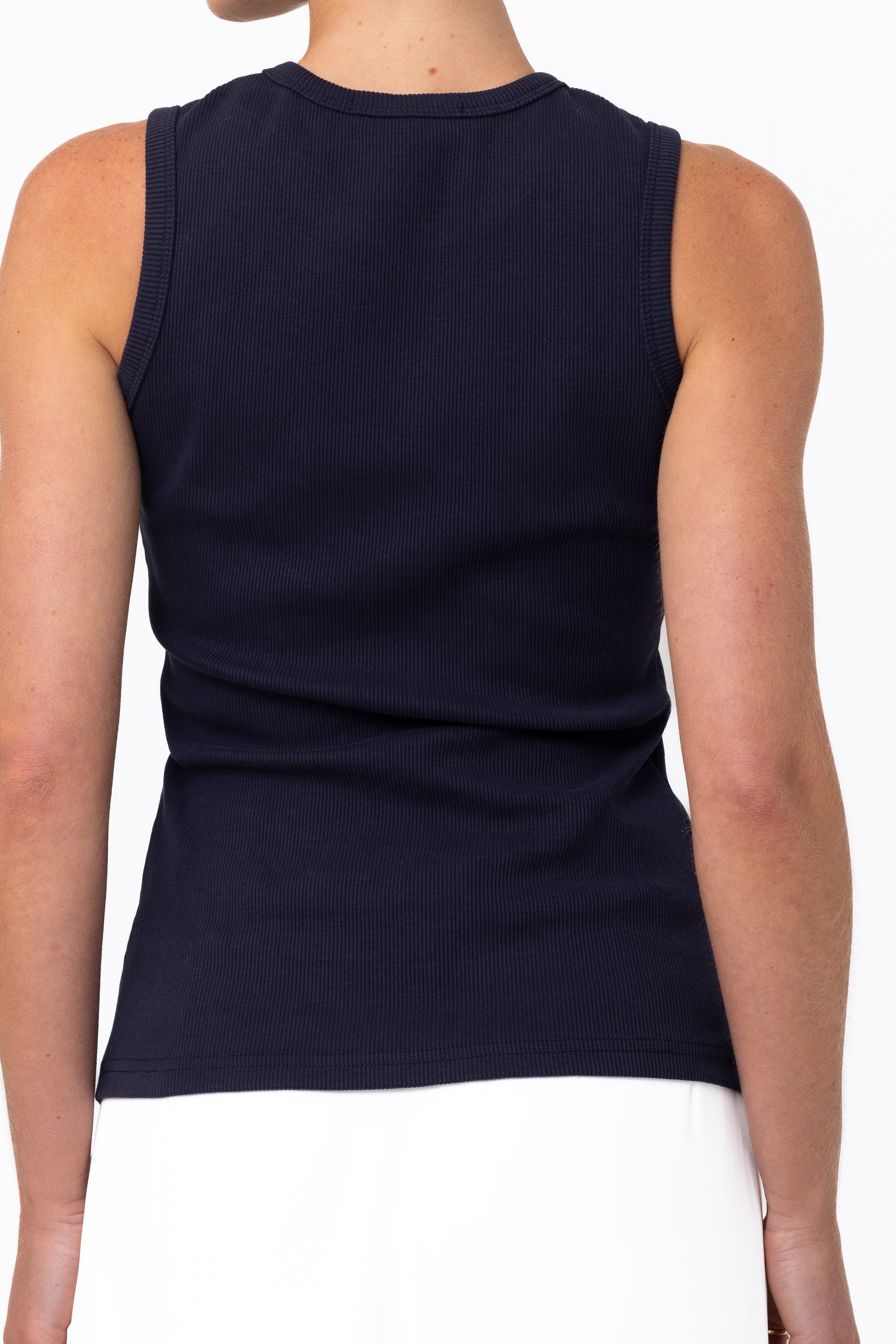 Core Ribbed Tank - Navy