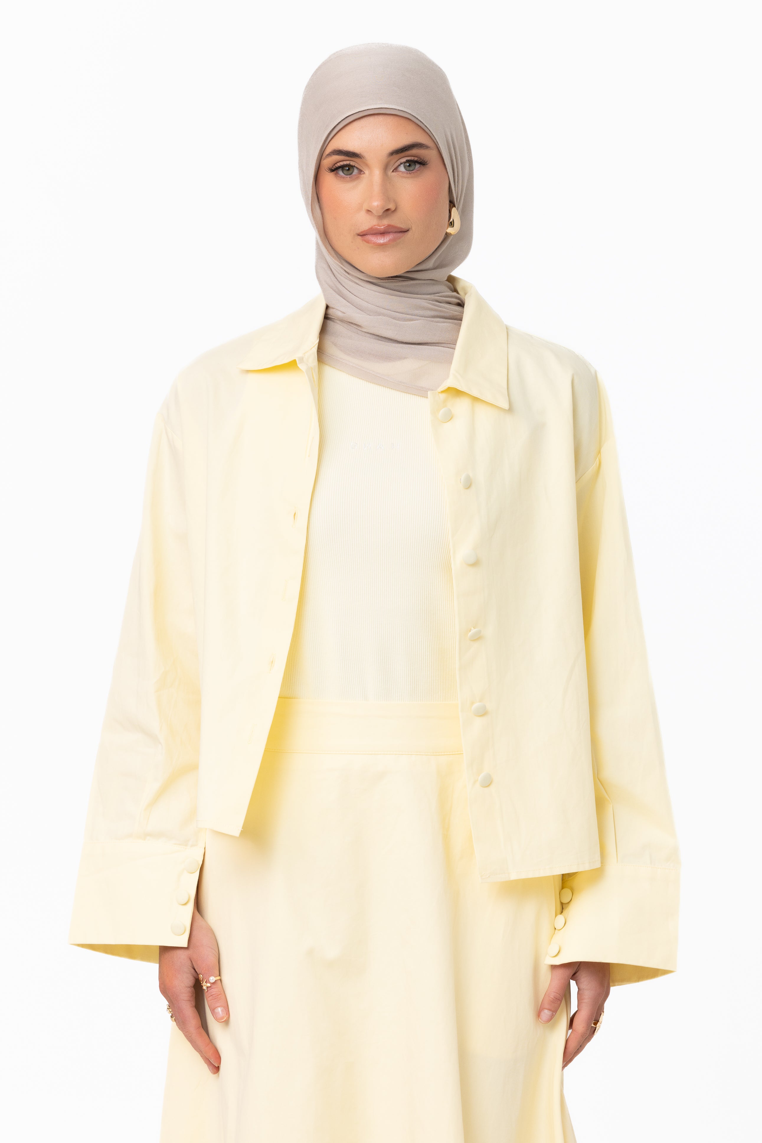 Sydney Button Up Shirt - Butter Yellow