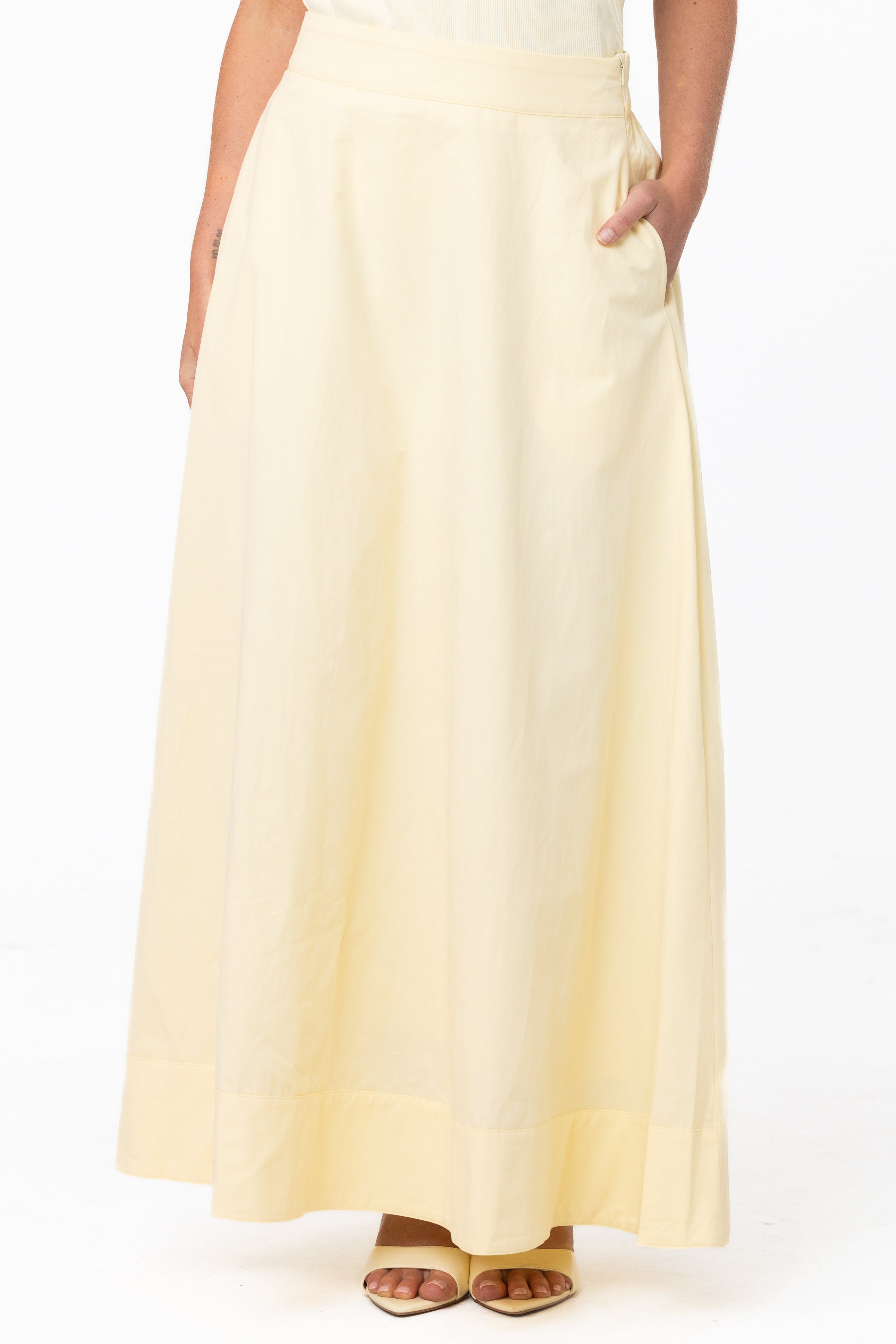 Sydney A Line Skirt - Butter Yellow