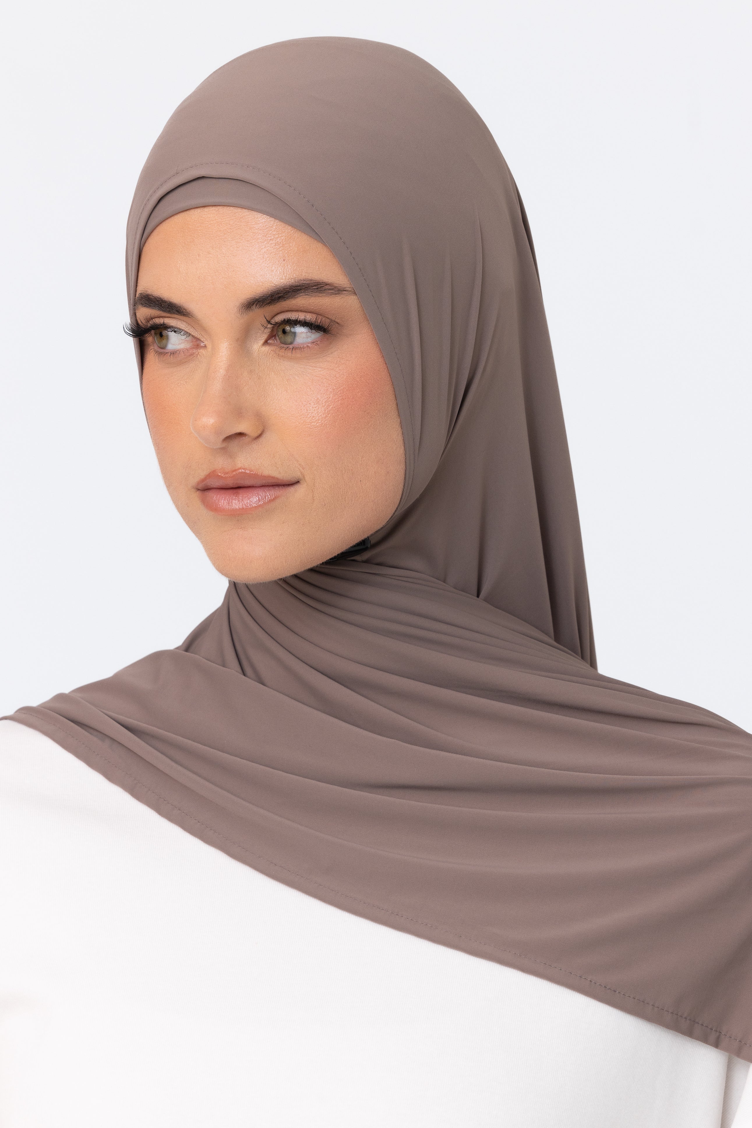 Active Instant Wrap Hijab - Dark Truffle