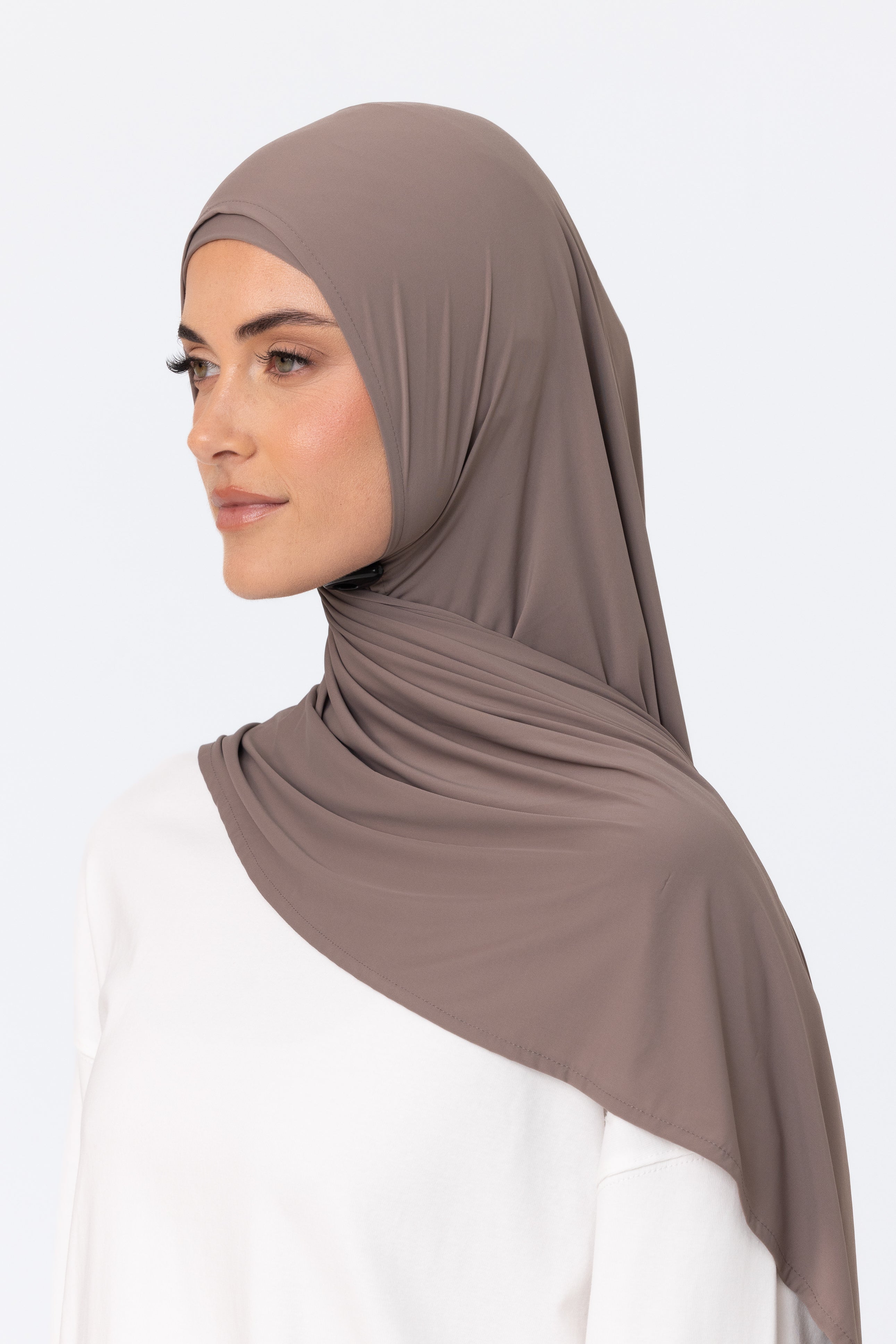 Active Instant Wrap Hijab - Dark Truffle