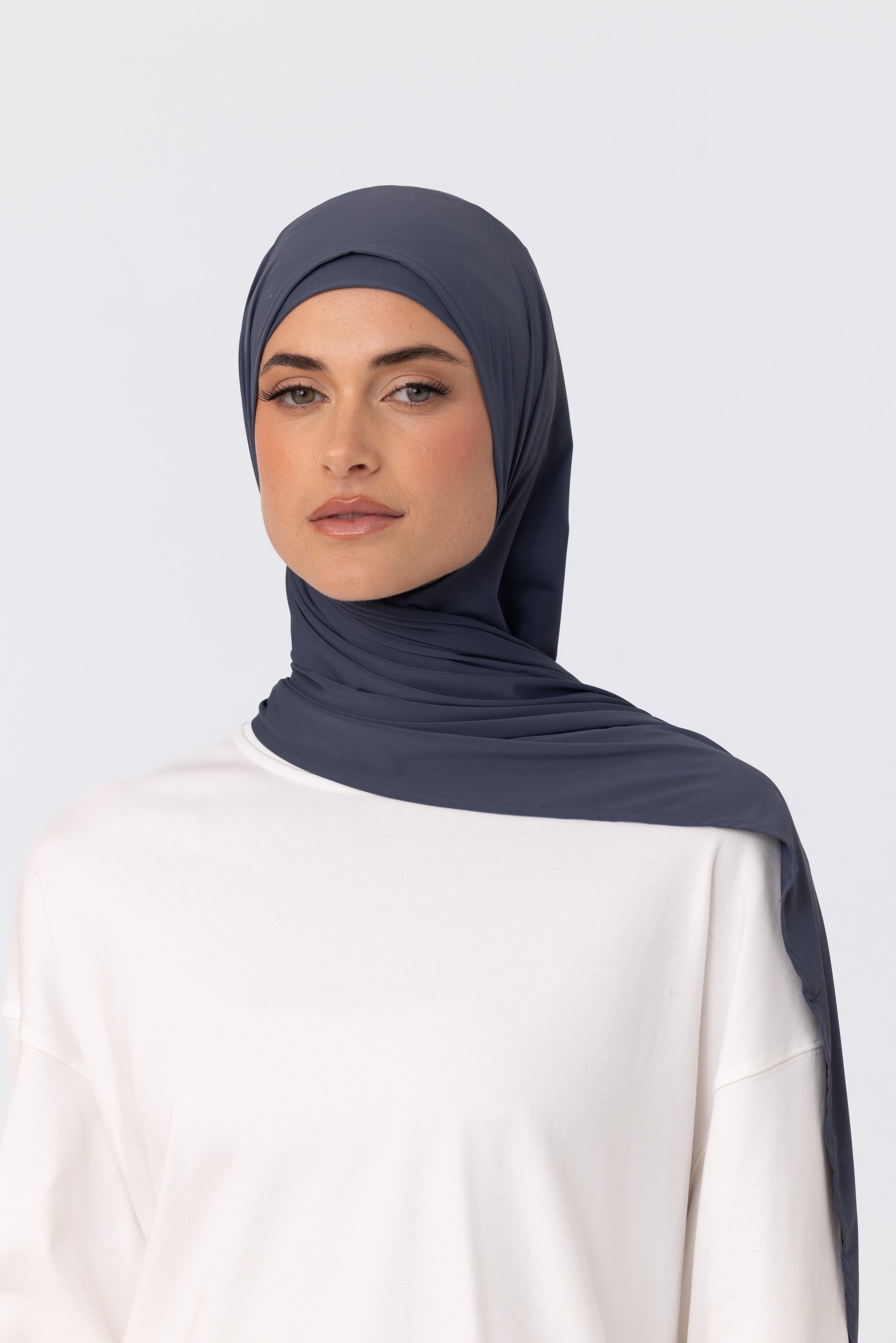 Active Instant Wrap Hijab - Charcoal