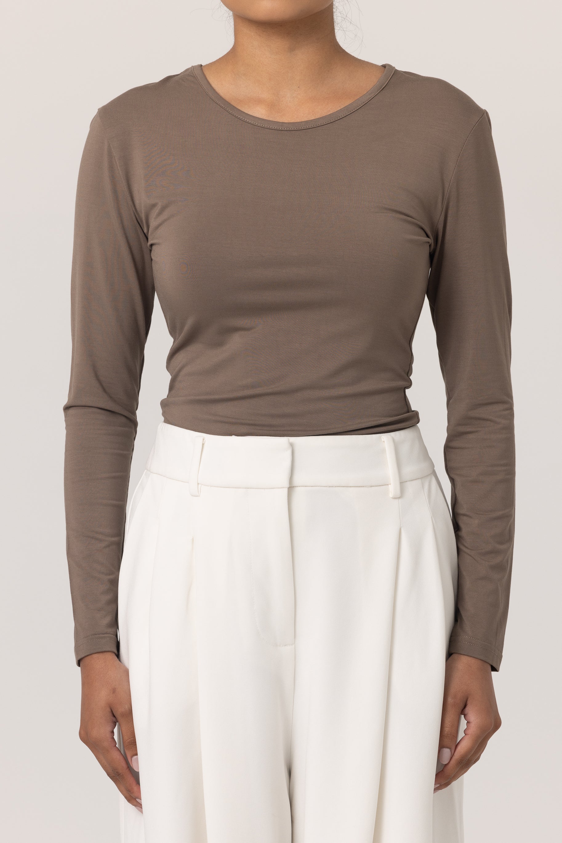 Jersey Body Top - Mocha