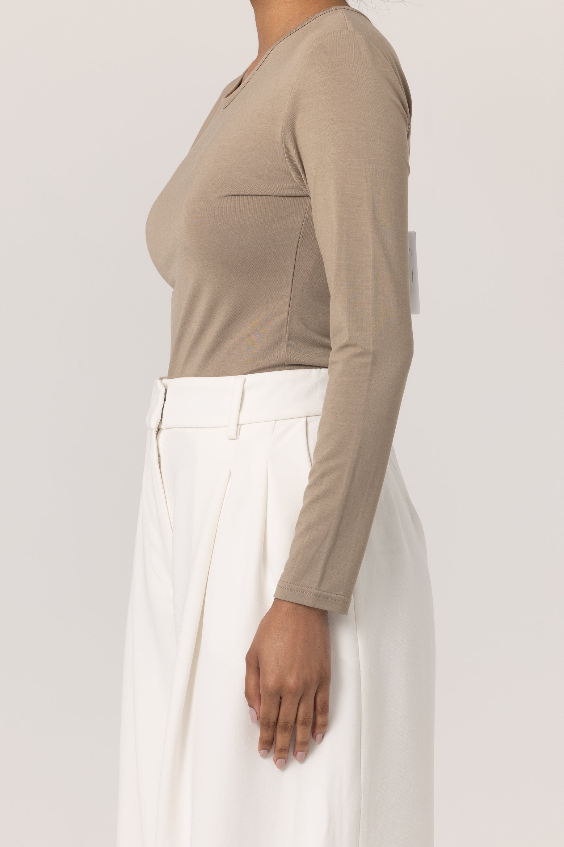 Jersey Body Top - Taupe