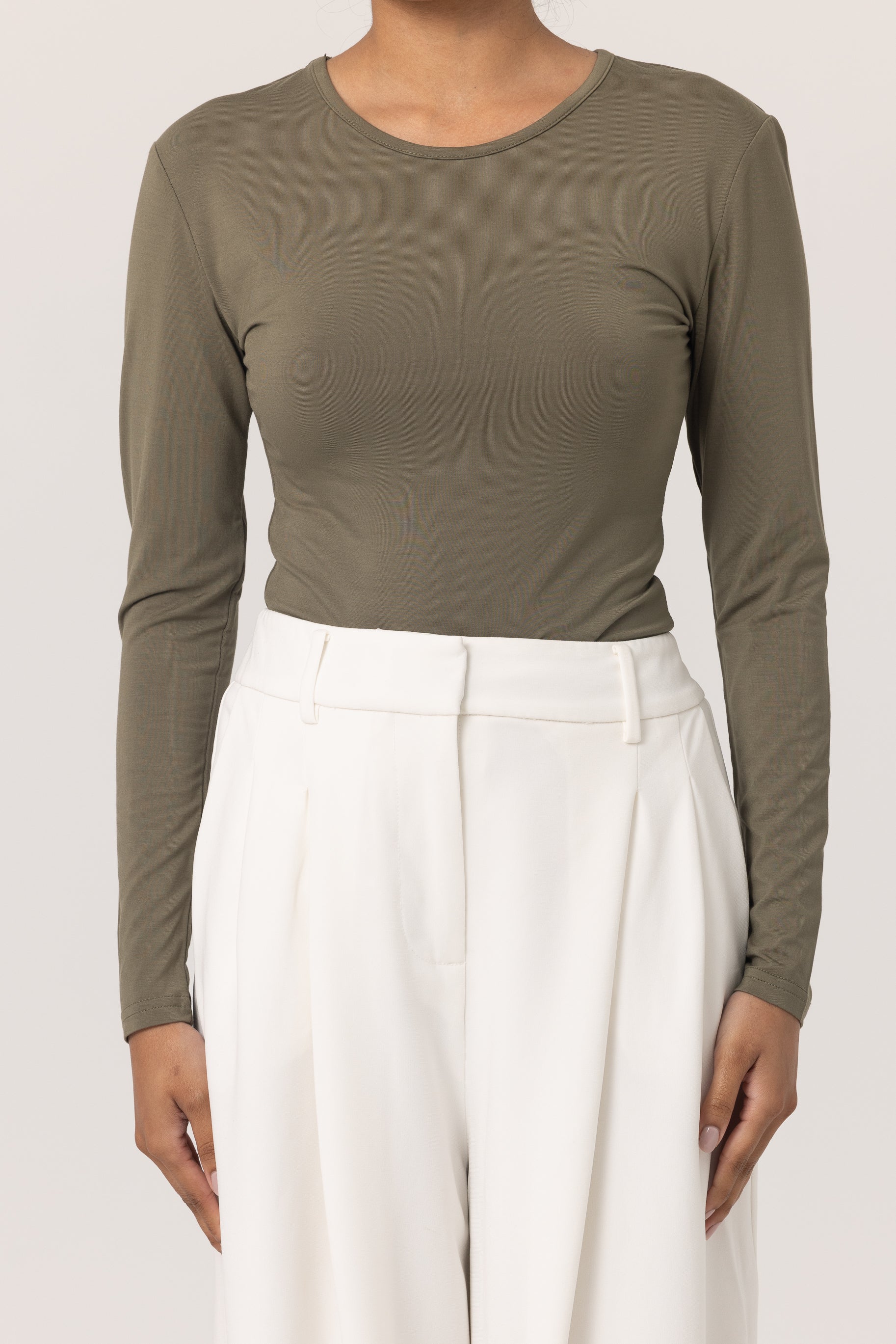 Jersey Body Top - Khaki