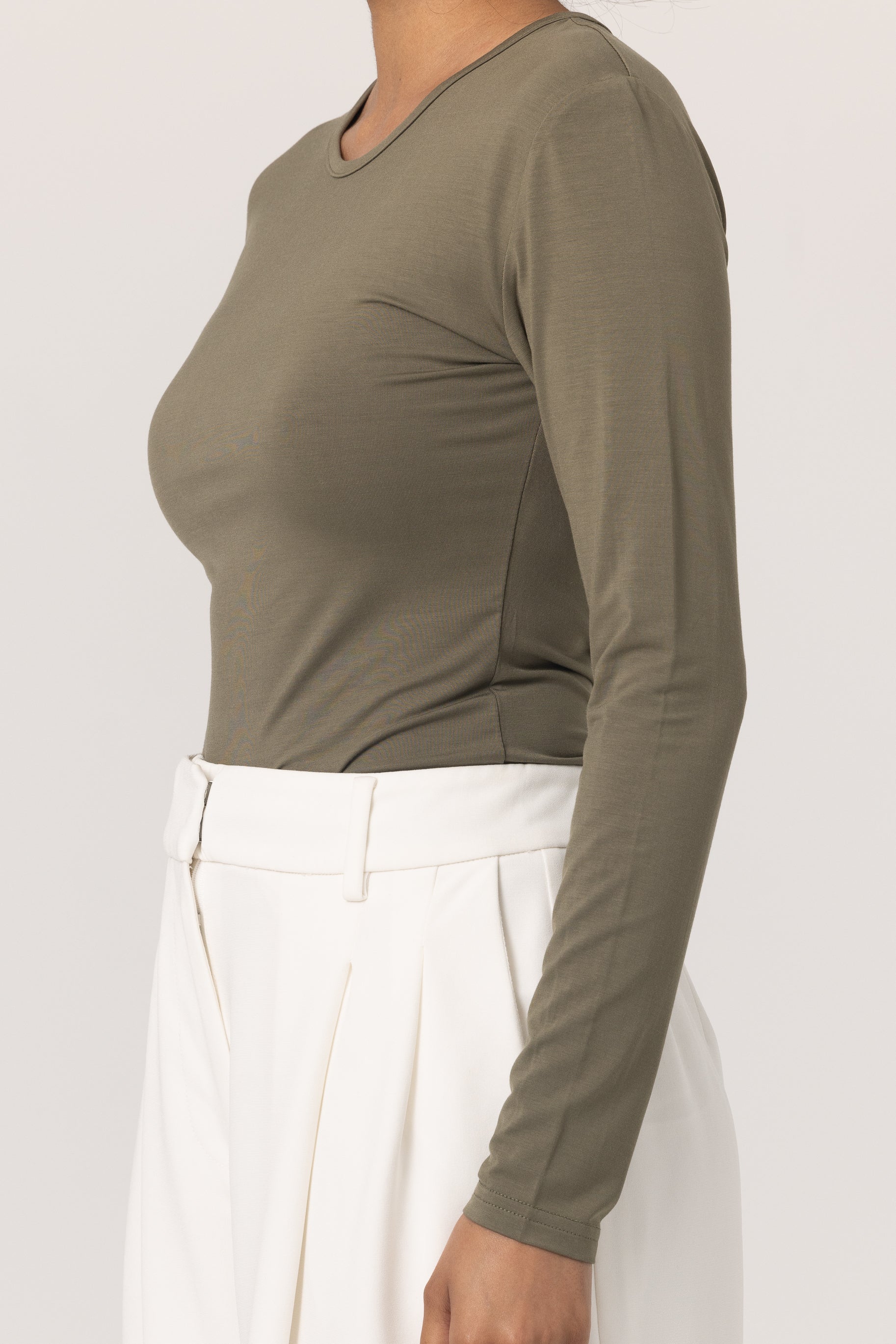 Jersey Body Top - Khaki