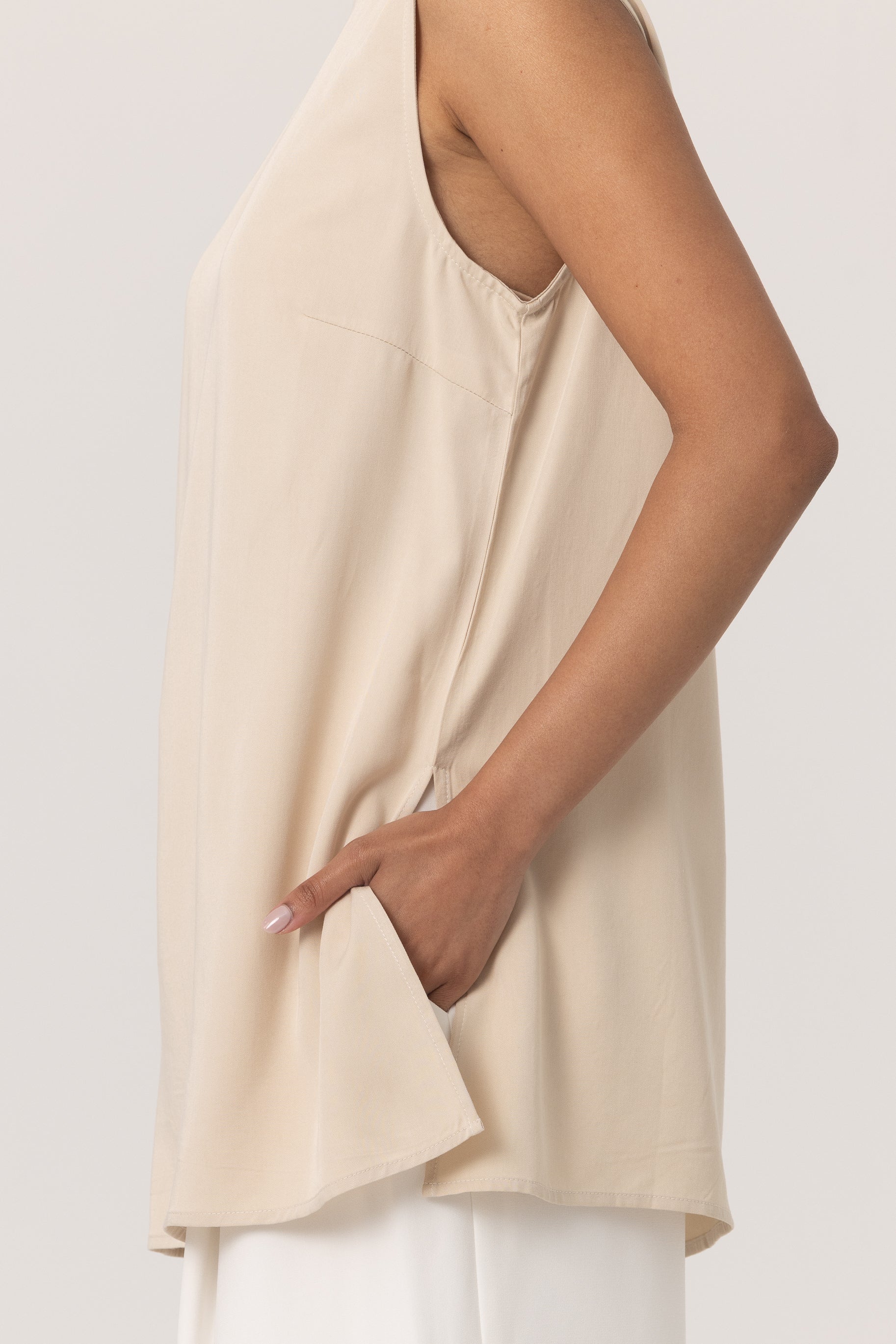 Tencel Tank Top - Beige