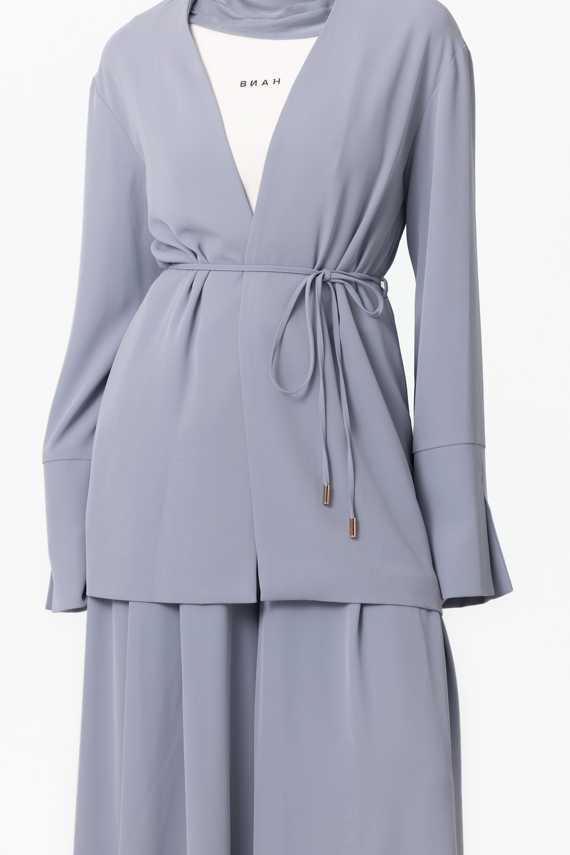 Lara Crepe Kimono - Blue