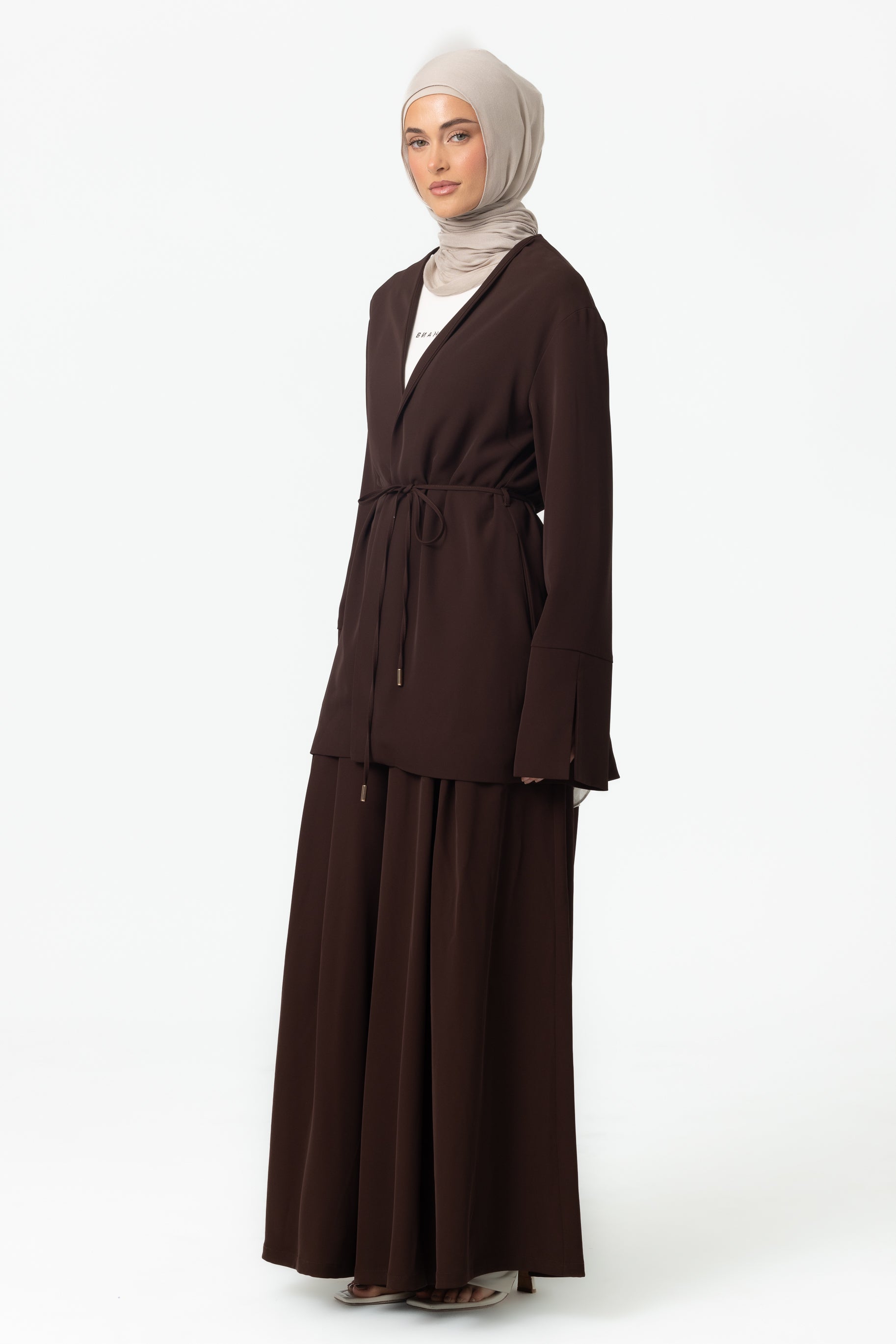 Lara Palazzo Pants - Espresso