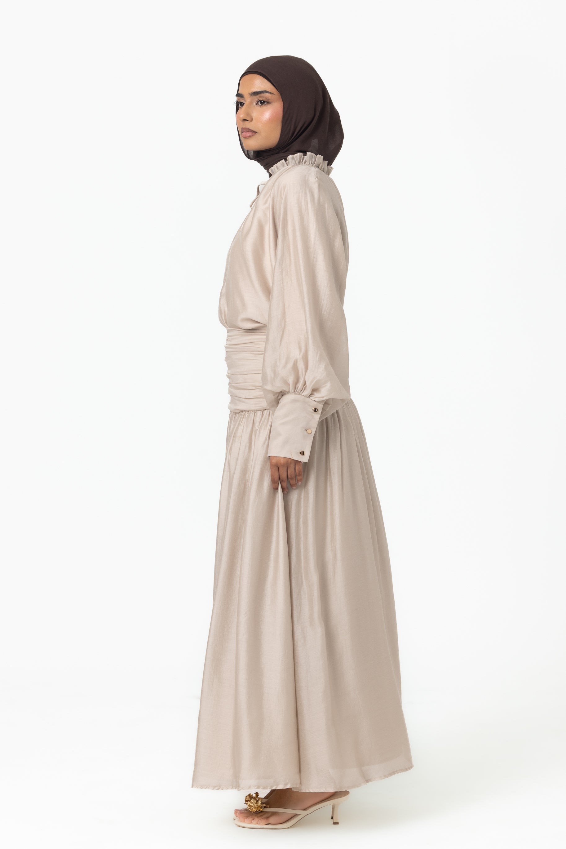 Zaria Ruched Skirt - Meringue