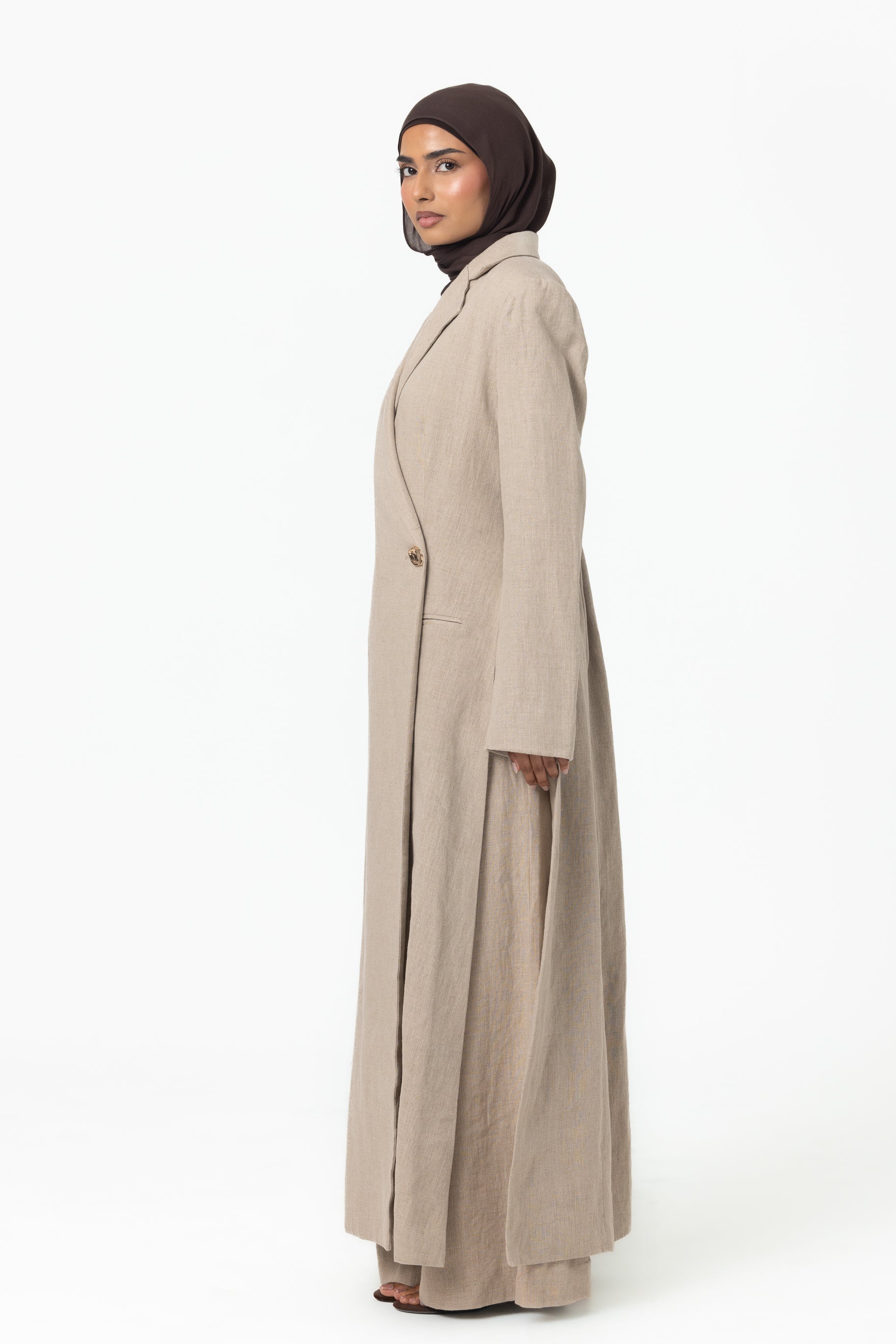 Layelle Longline Blazer - Natural