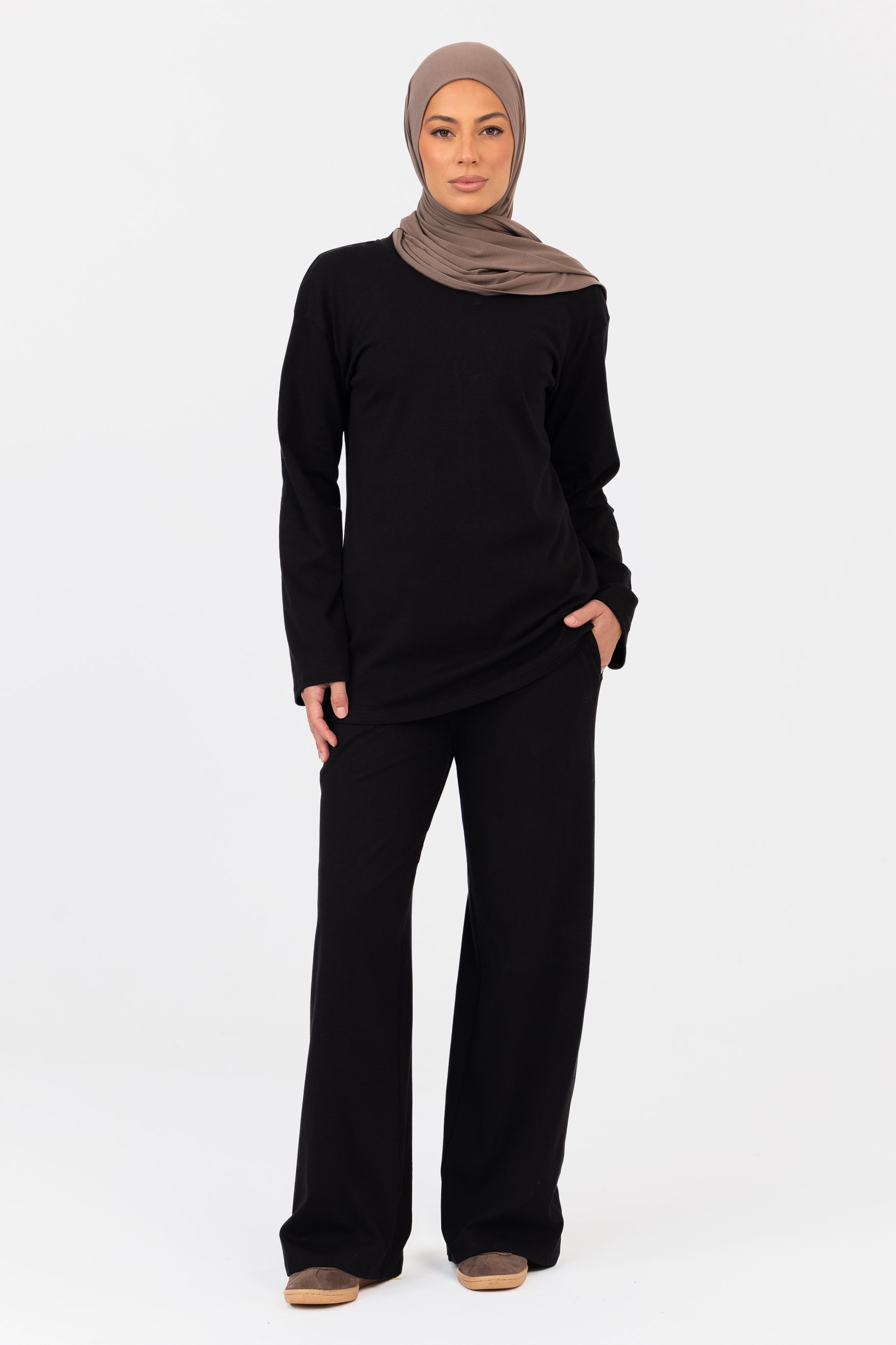 Everyday Crew Neck Top - Black