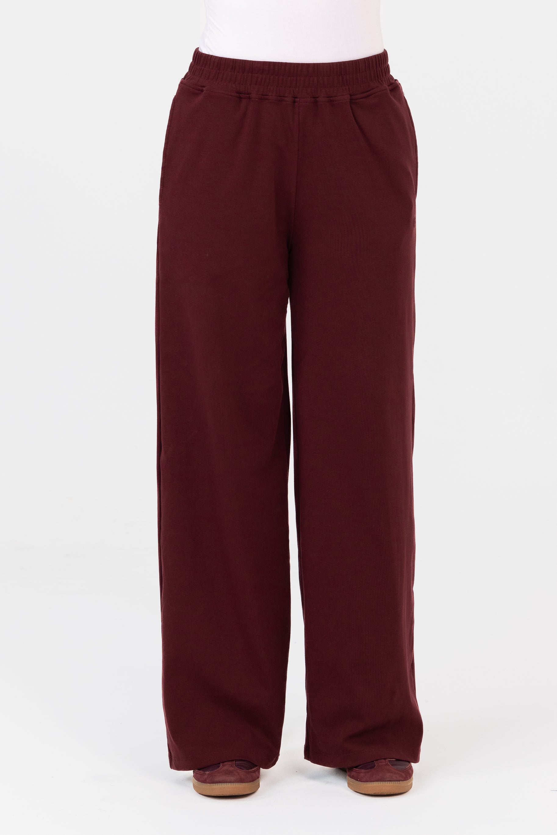 Everyday Wide Leg Pants - Mulberry