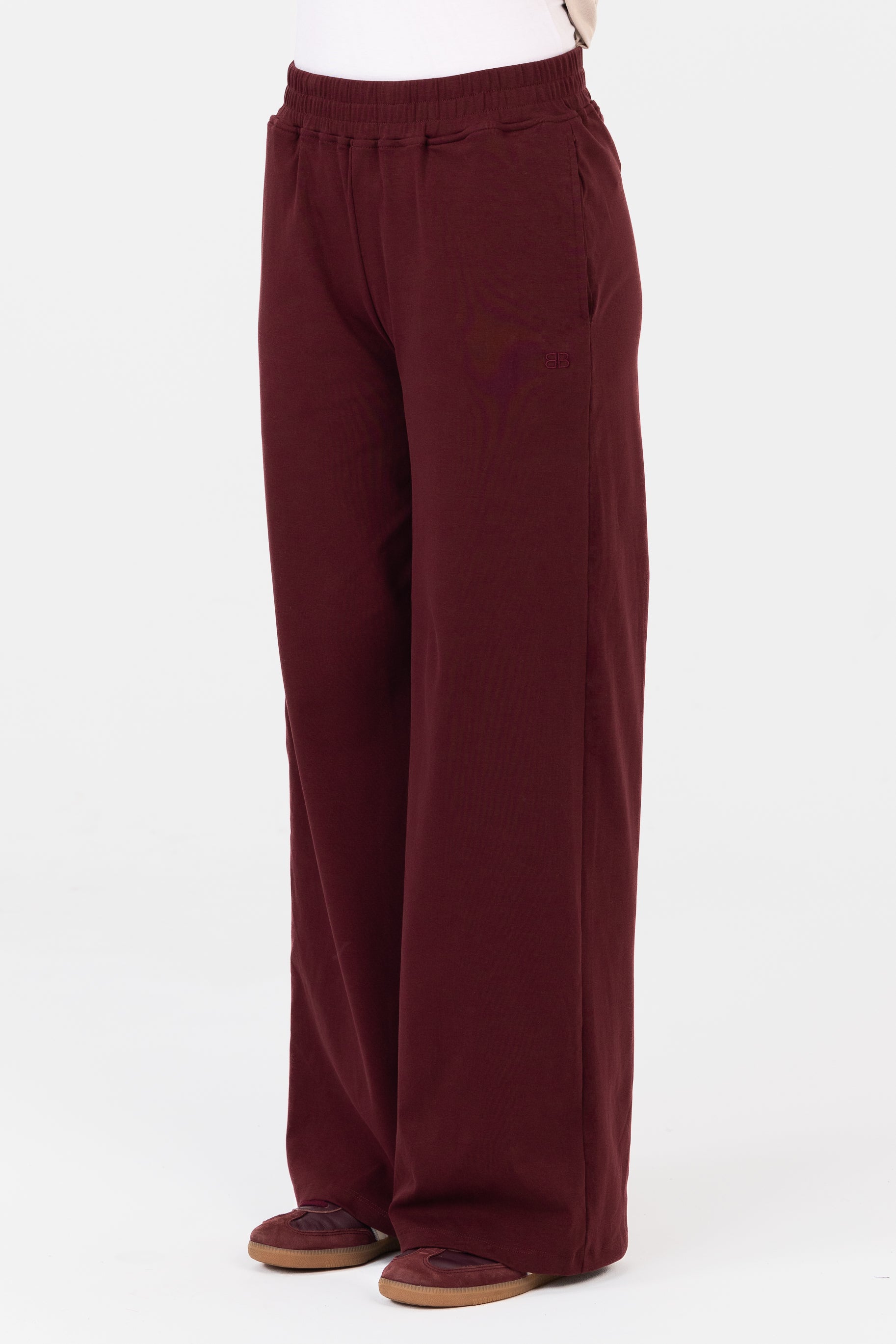 Everyday Wide Leg Pants - Mulberry