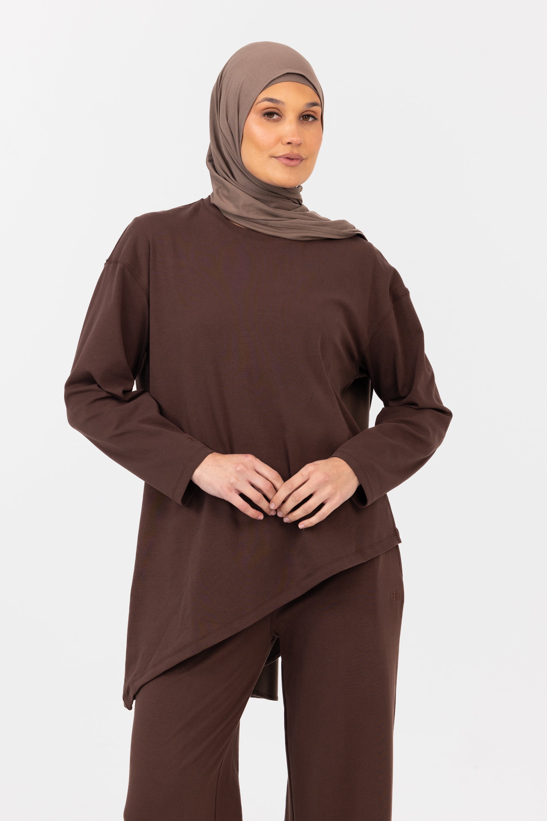 Everyday Asymmetric Top - Chocolate
