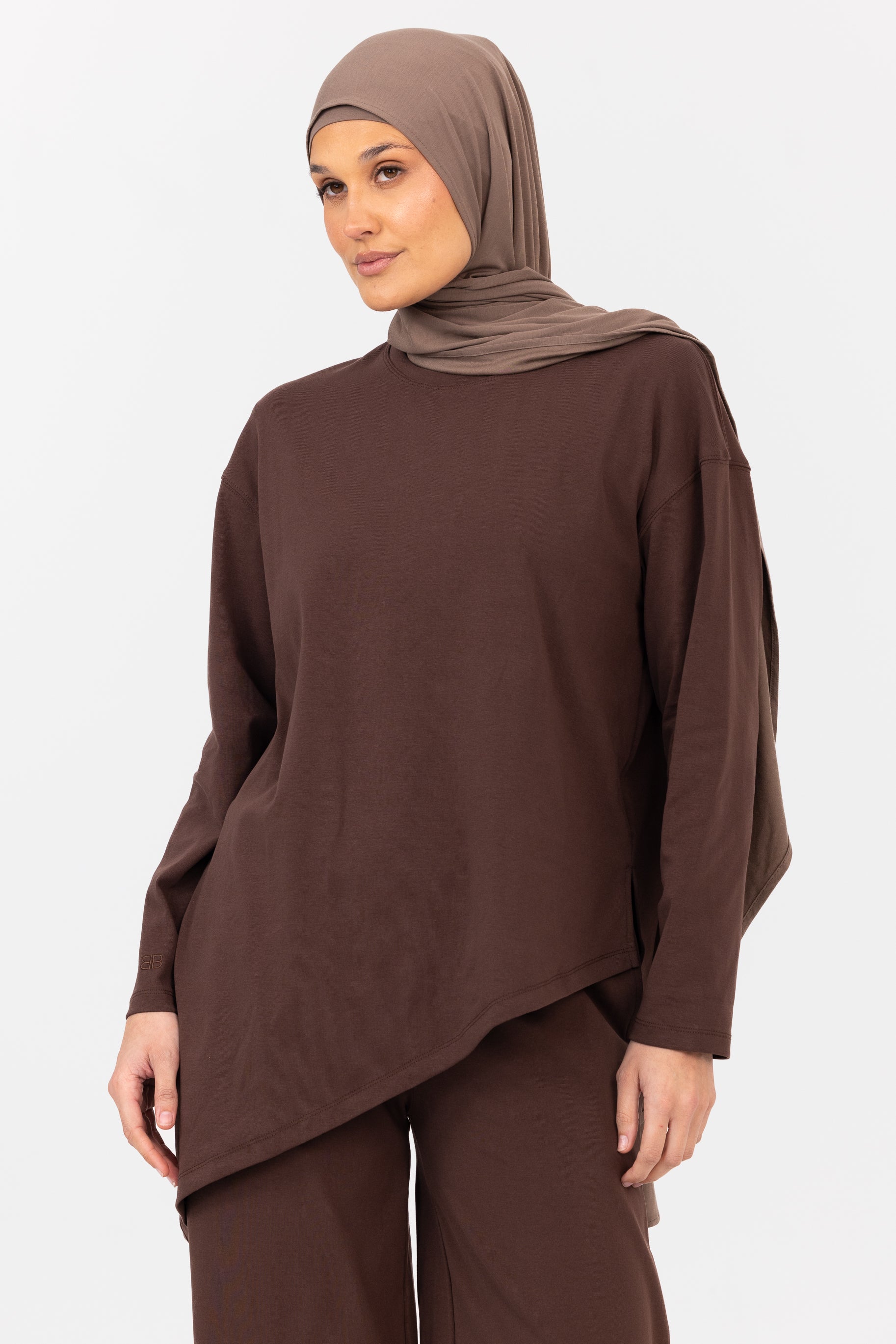Everyday Asymmetric Top - Chocolate
