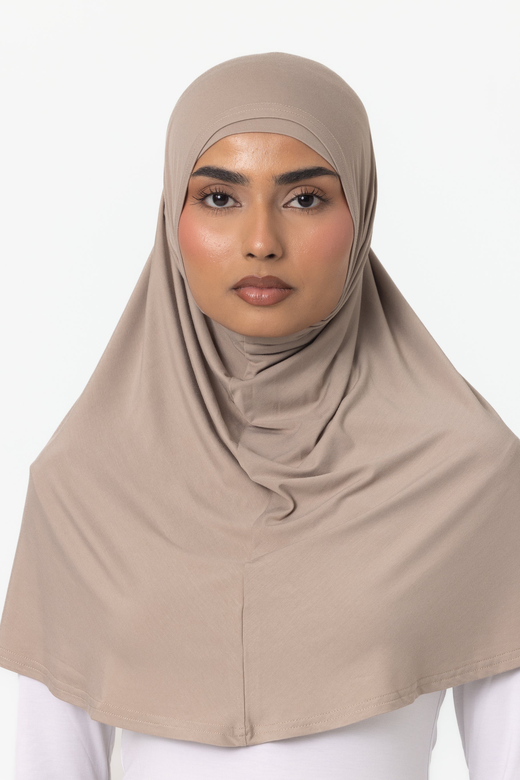 Womens 2pc Jersey Hijab - Dune