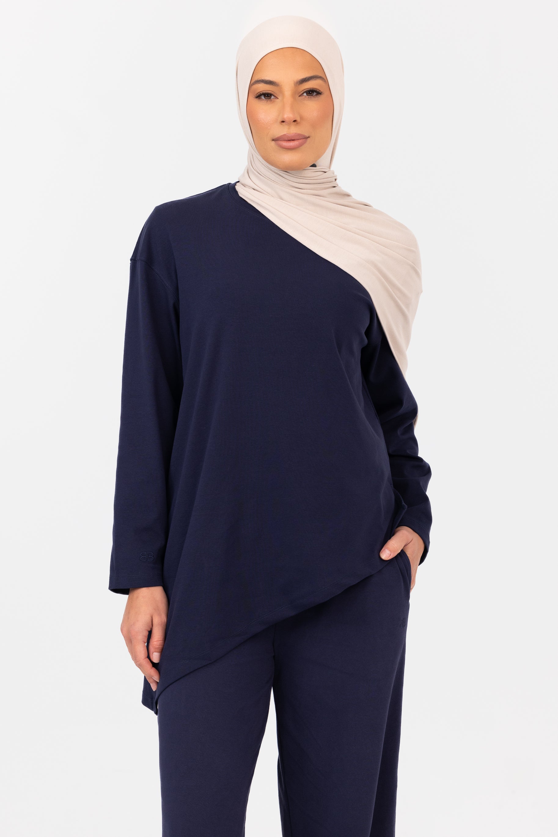Everyday Asymmetric Top - Navy