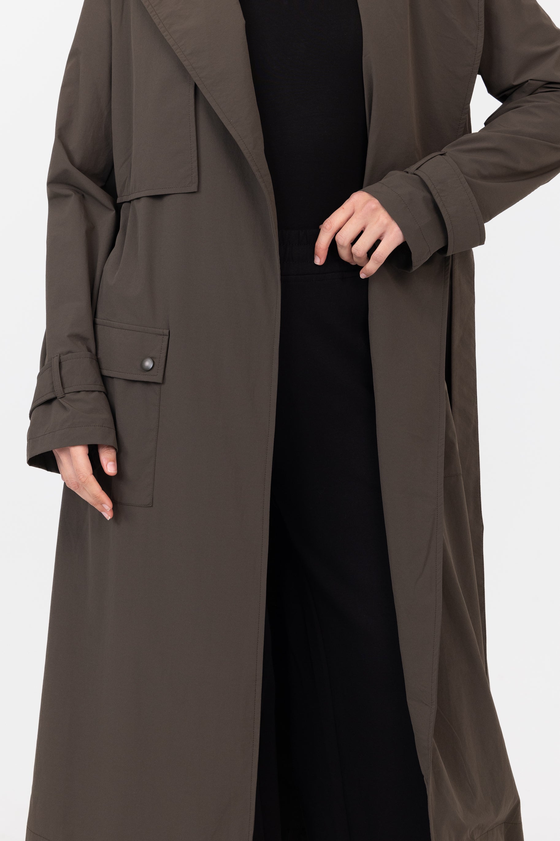 Active Trench Coat - Khaki