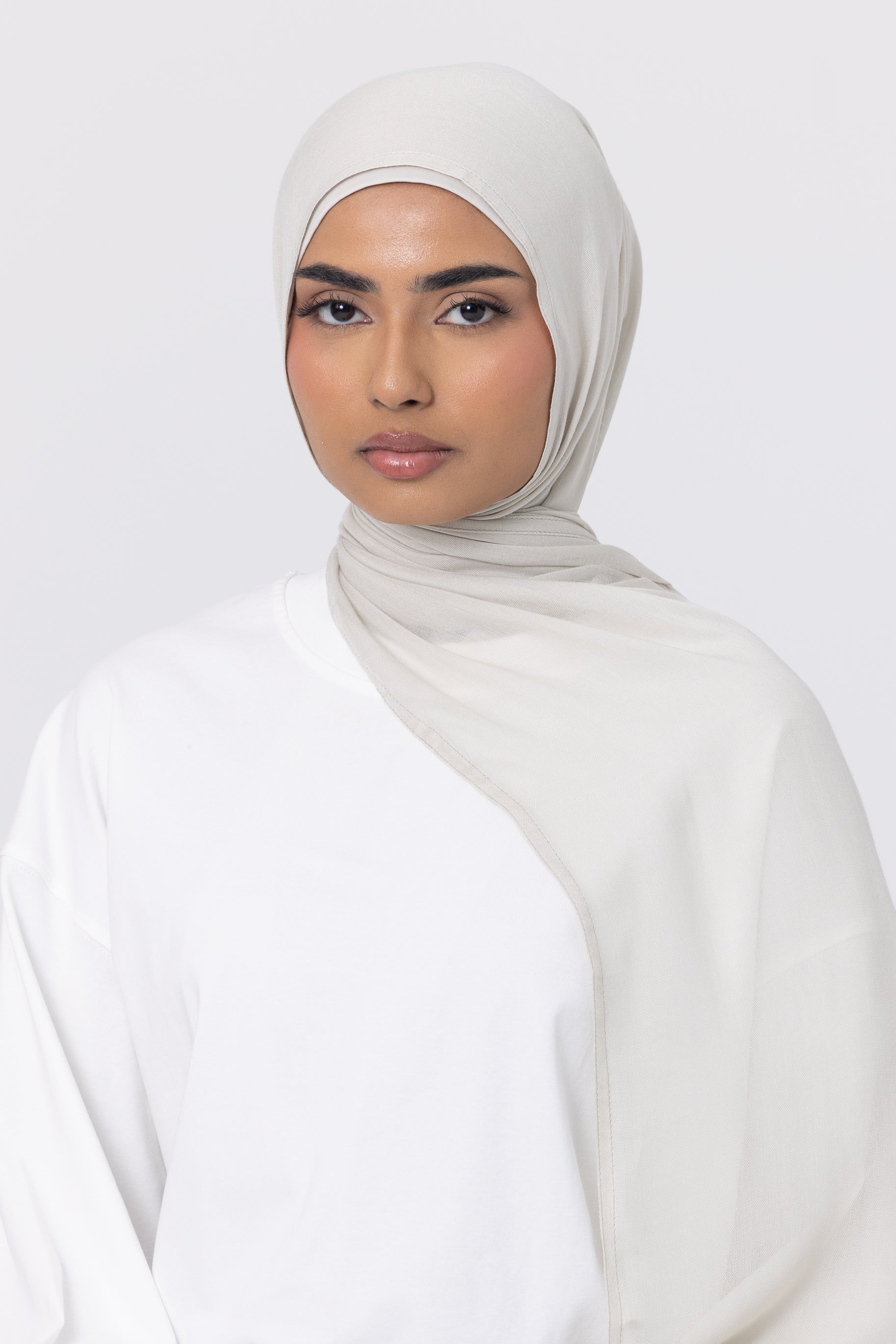 Double Stitched Modal Hijab Set - Magnolia