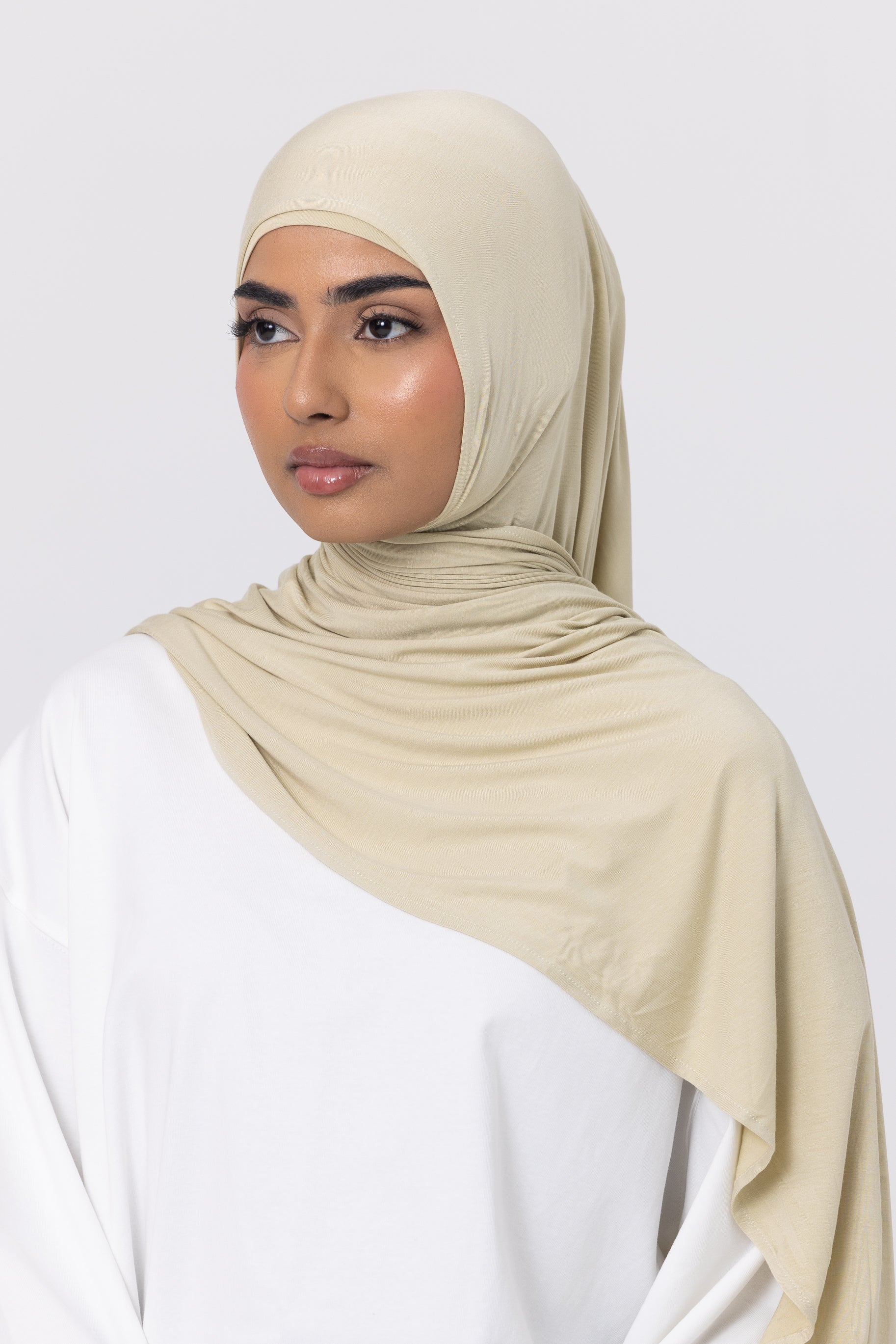 Bamboo Jersey Hijab Set - Pistachio