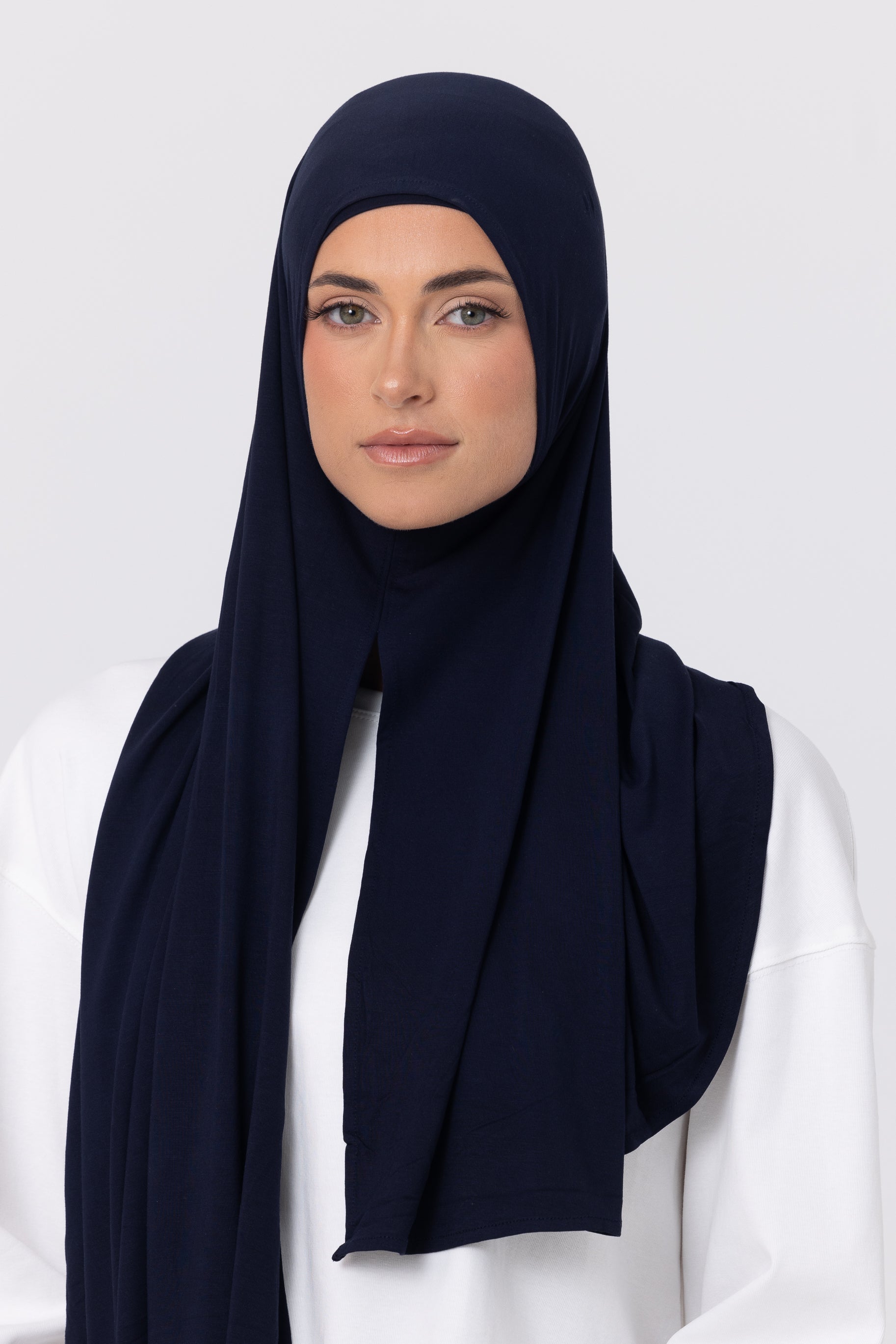 Instant Bamboo Jersey Wrap Set - Navy