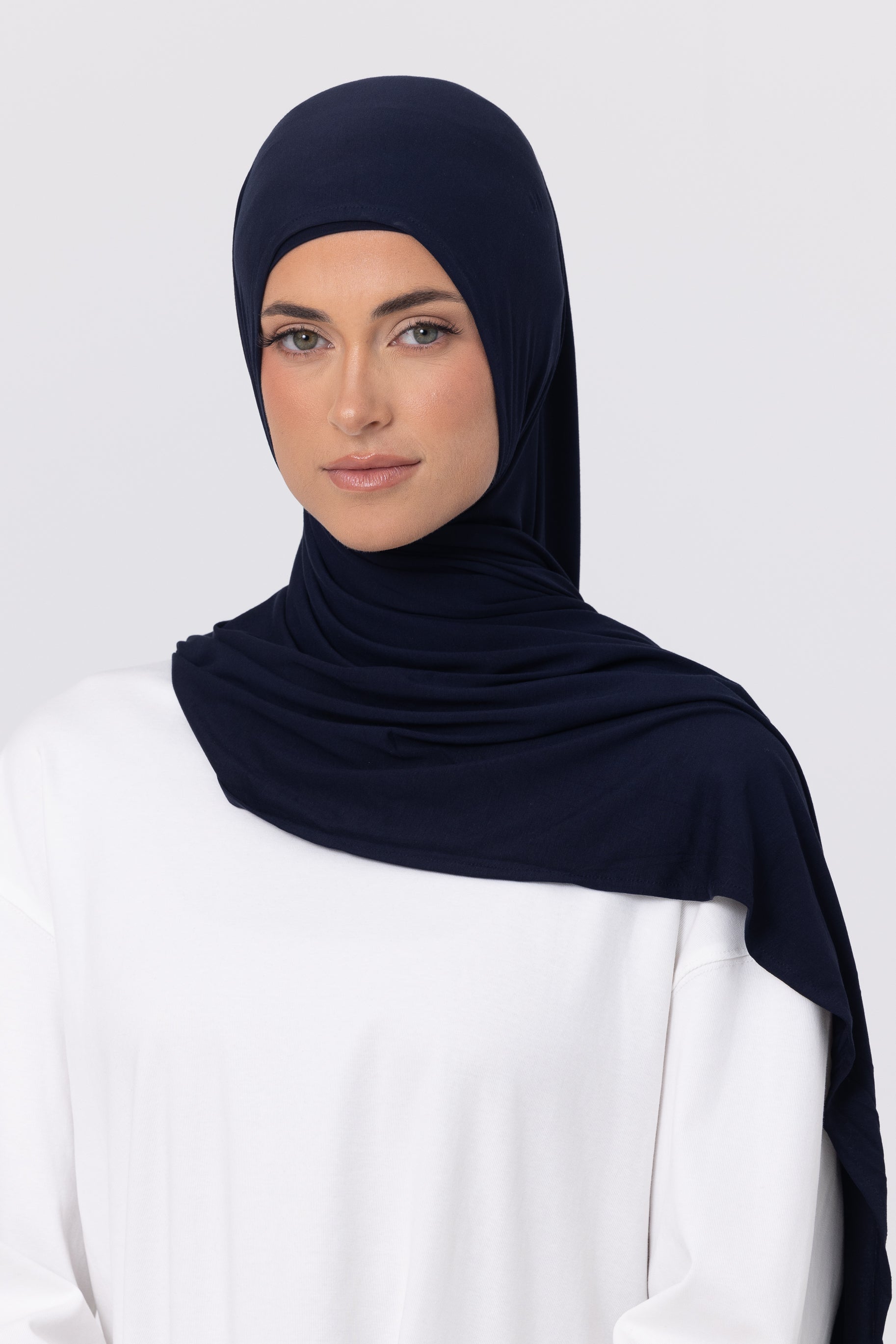 Instant Bamboo Jersey Wrap Set - Navy