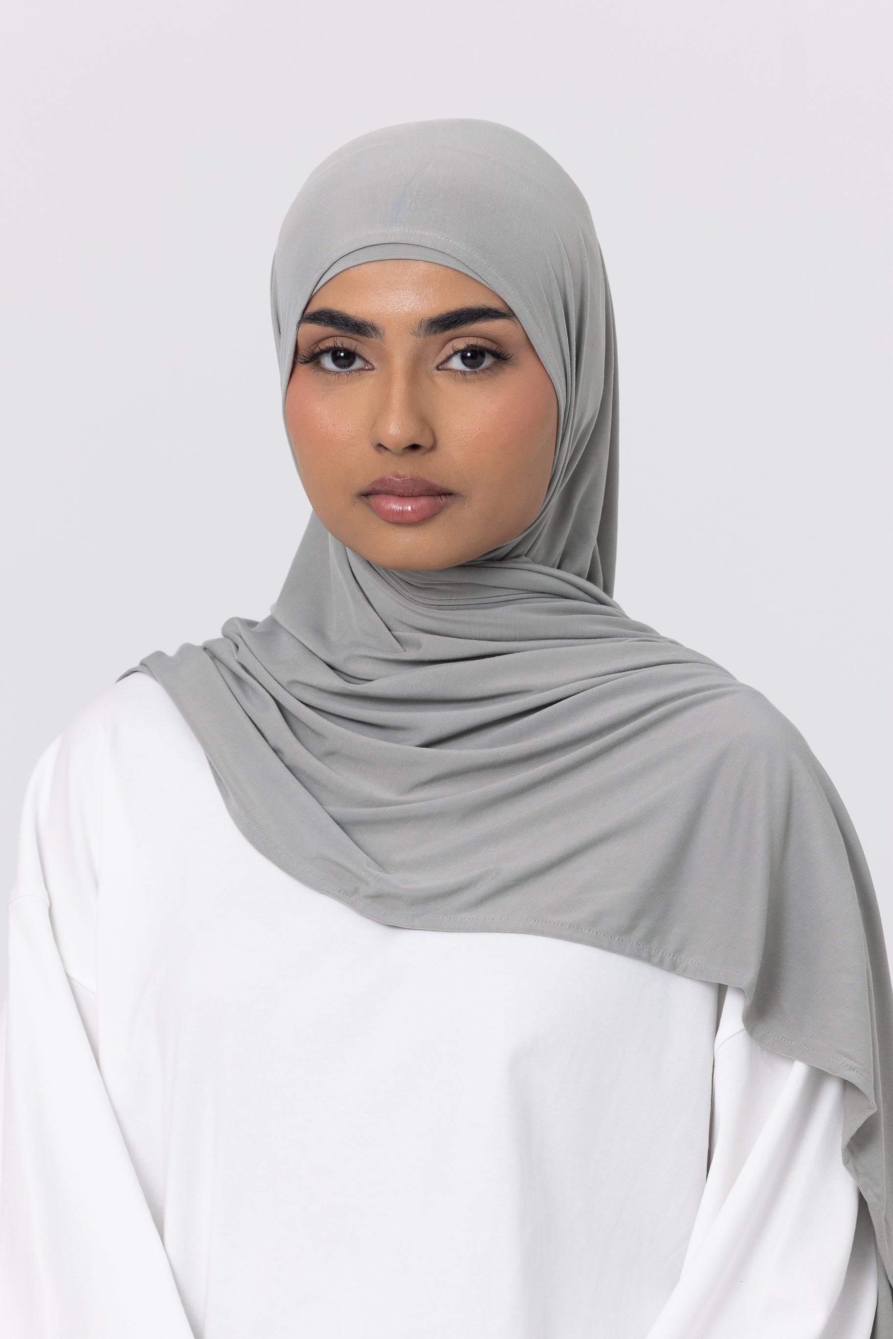 Bamboo Jersey Hijab Set - Sage