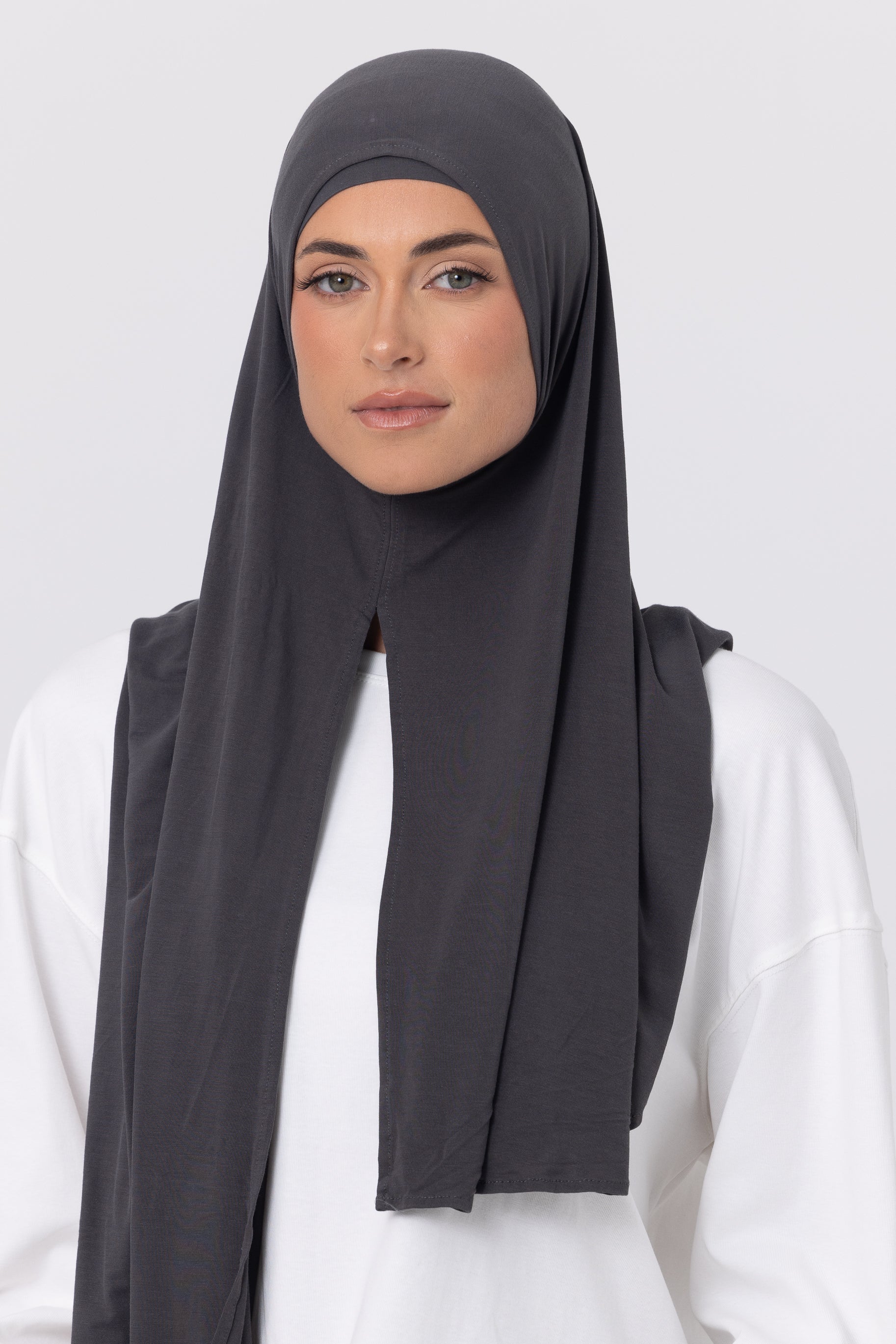 Instant Bamboo Jersey Wrap Set - Coal