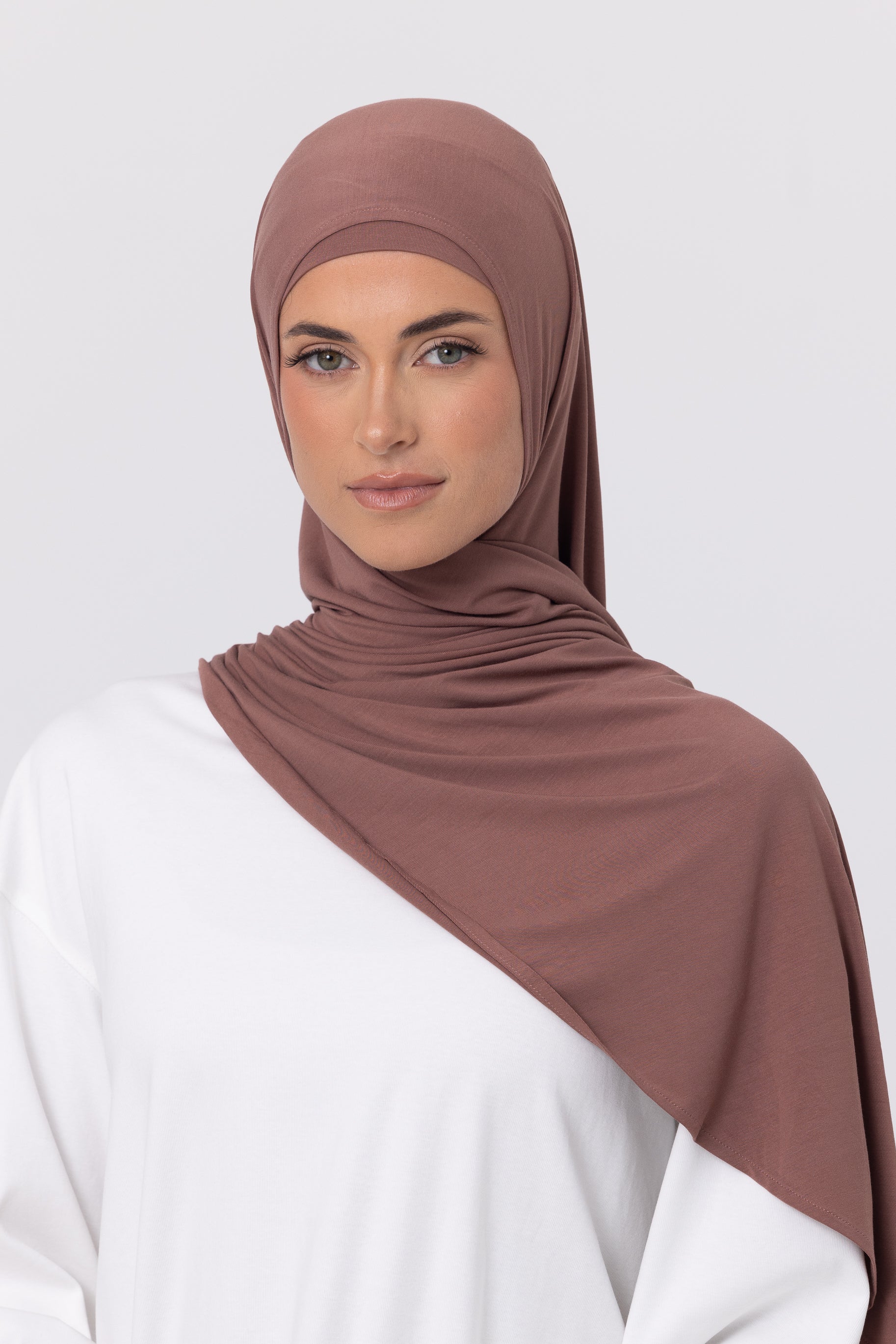 Instant Bamboo Jersey Wrap Set - Cinnamon