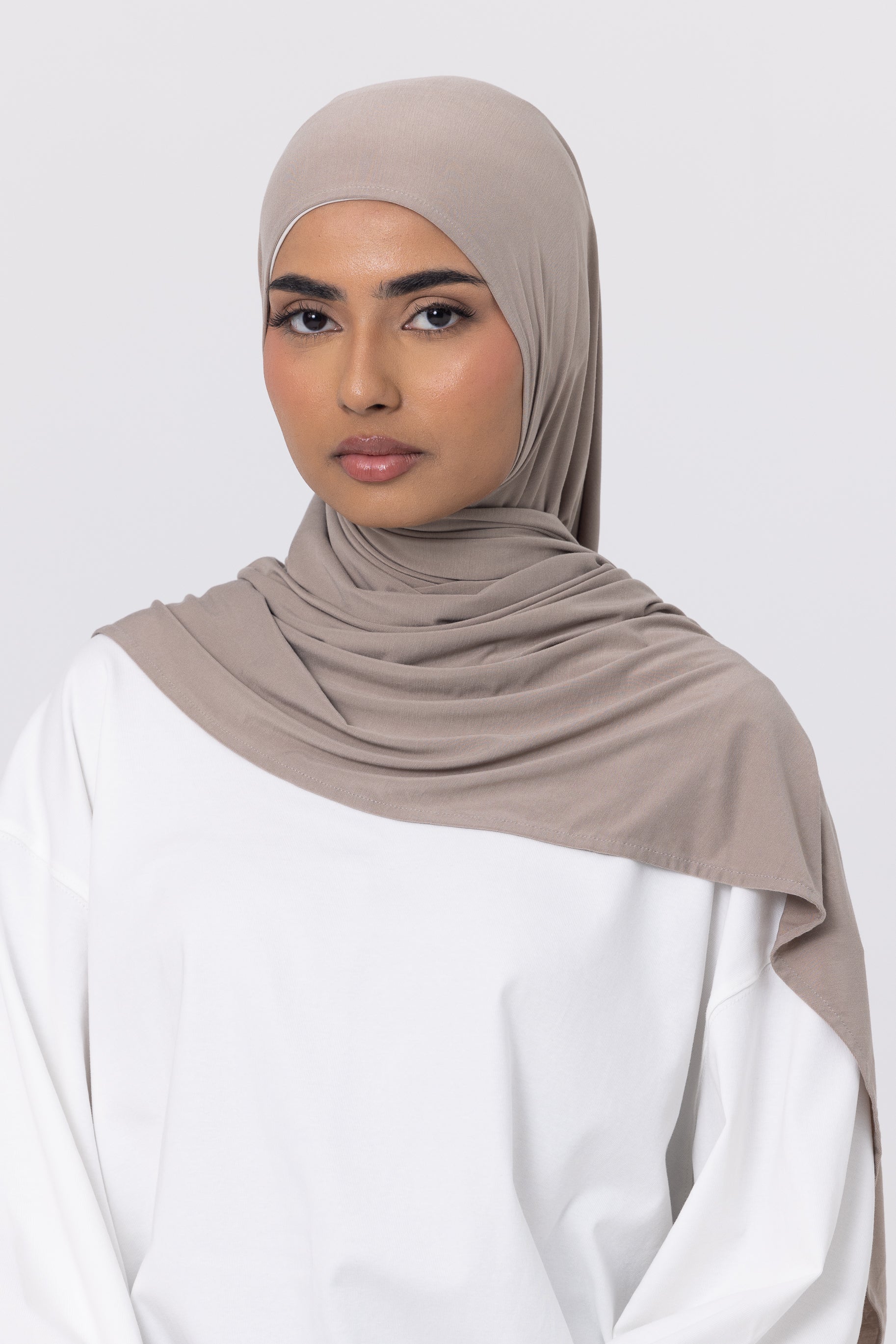 Bamboo Jersey Hijab Set - Dune