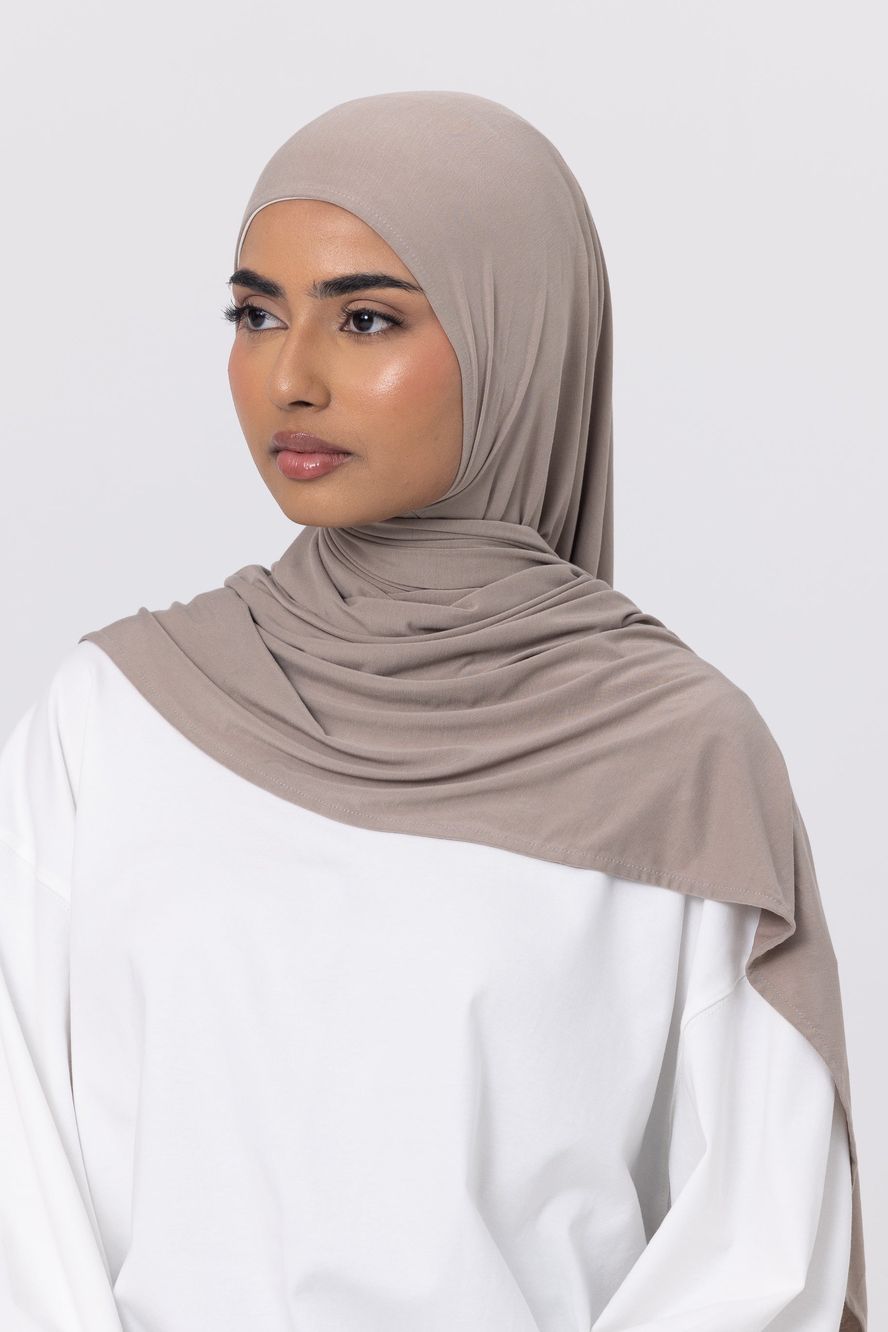 Bamboo Jersey Hijab Set - Dune