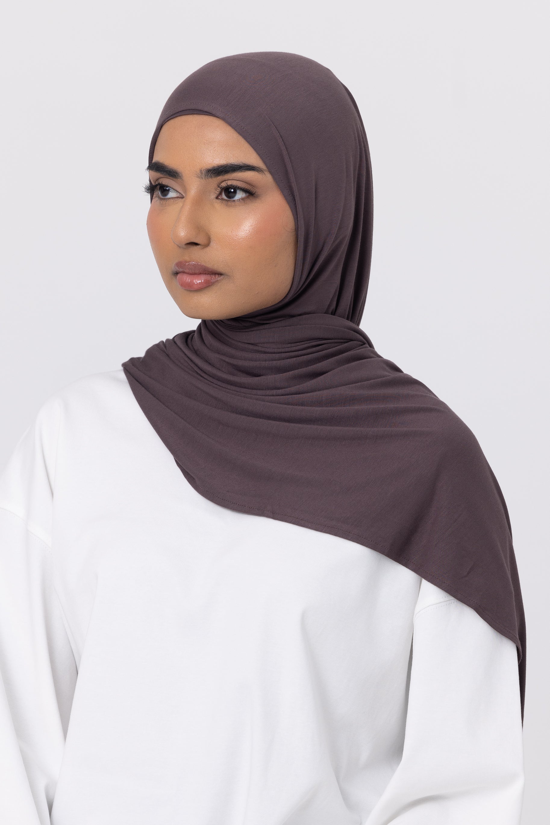 Bamboo Jersey Hijab Set - Iris