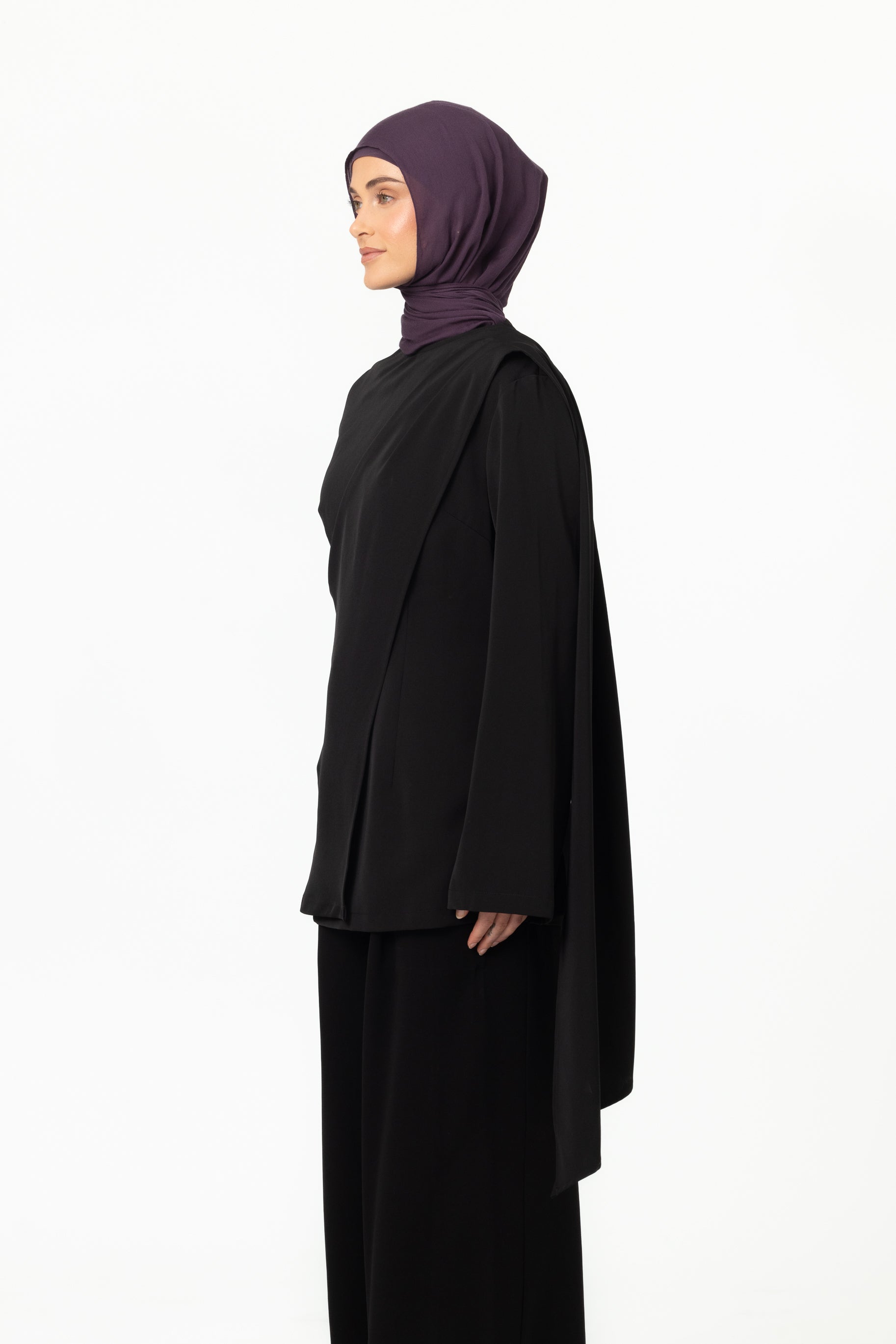 Gardenia Drape Top - Black