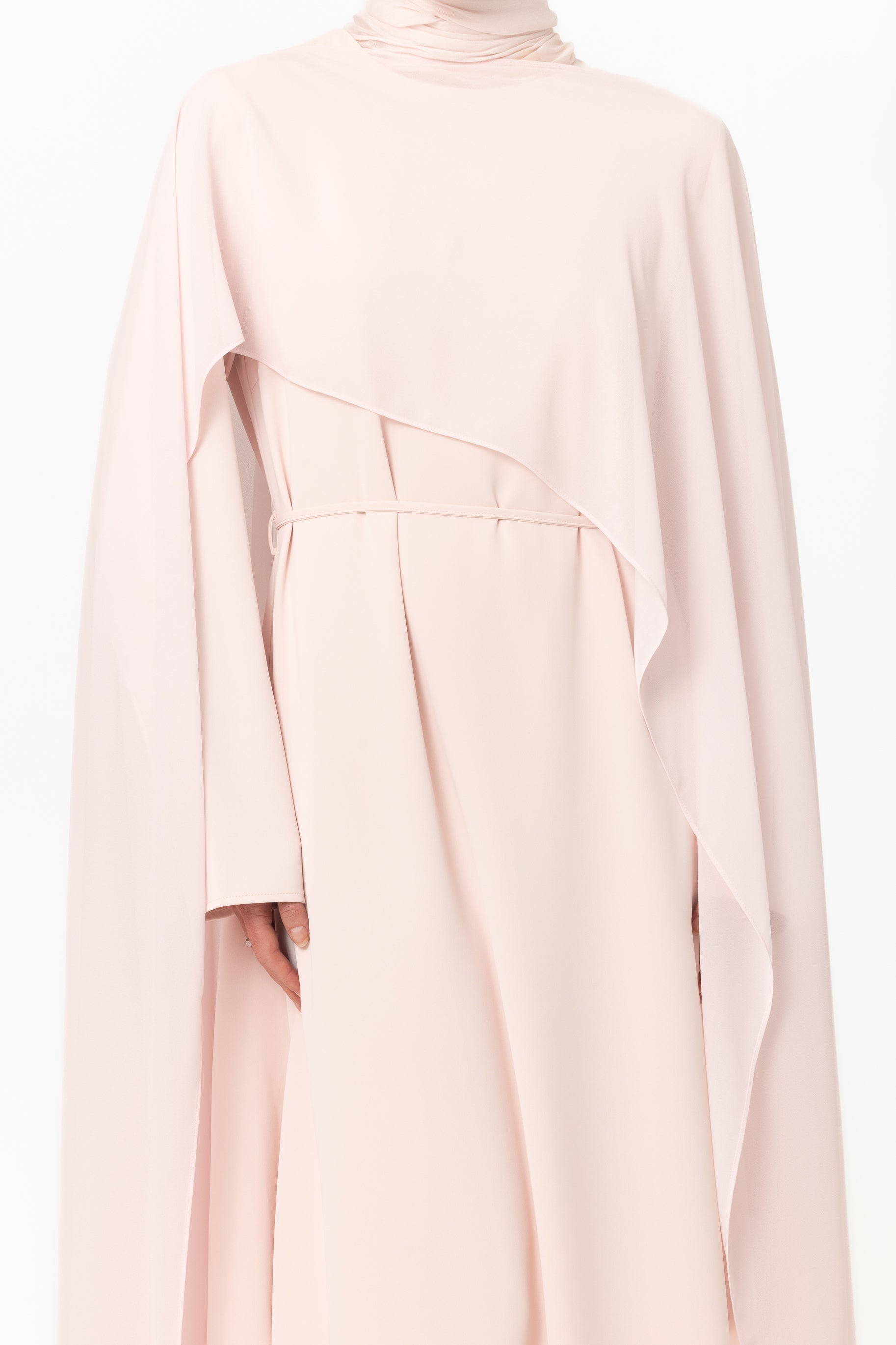 Chiffon Cape - Petal Pink