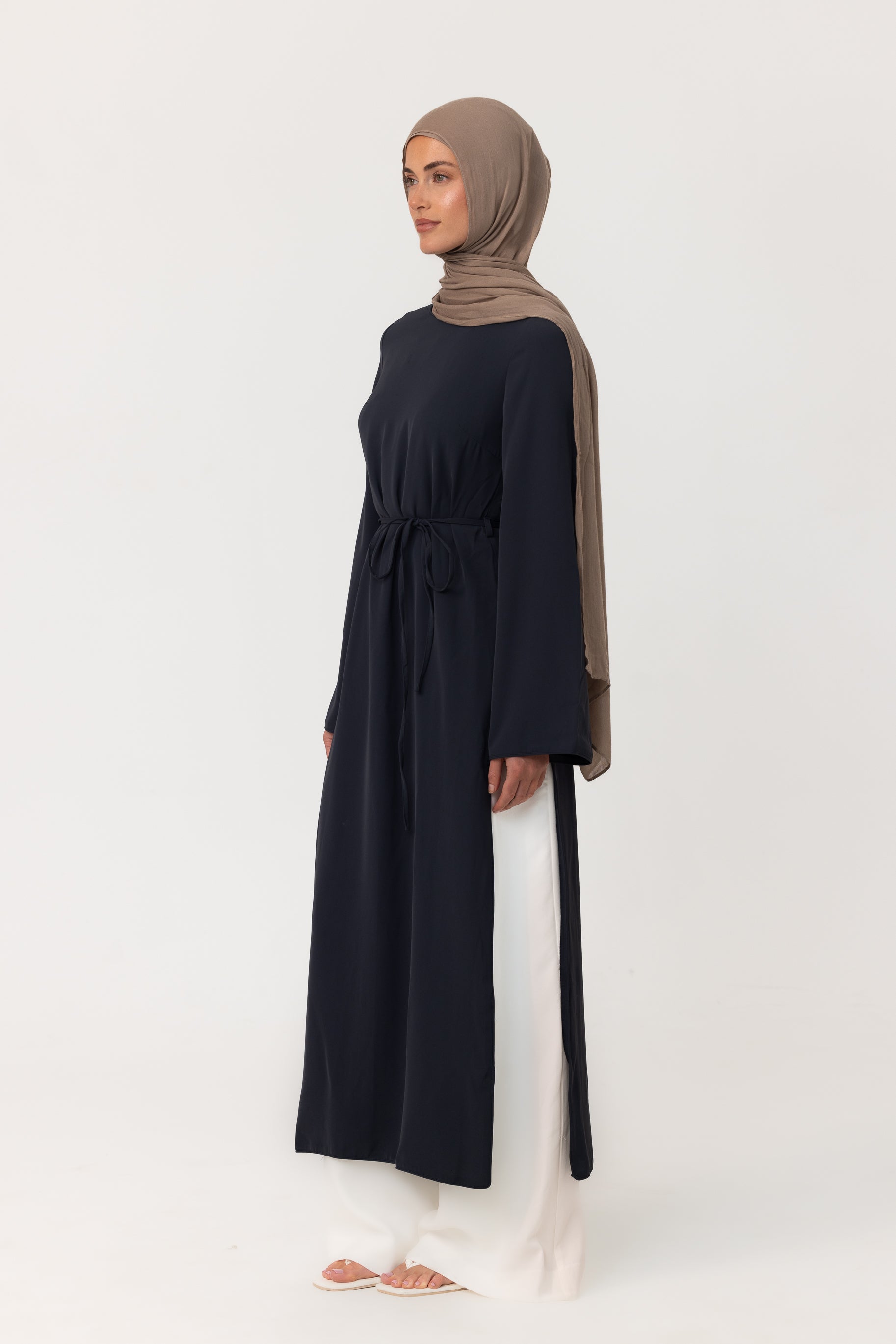 April Split Tunic - Navy