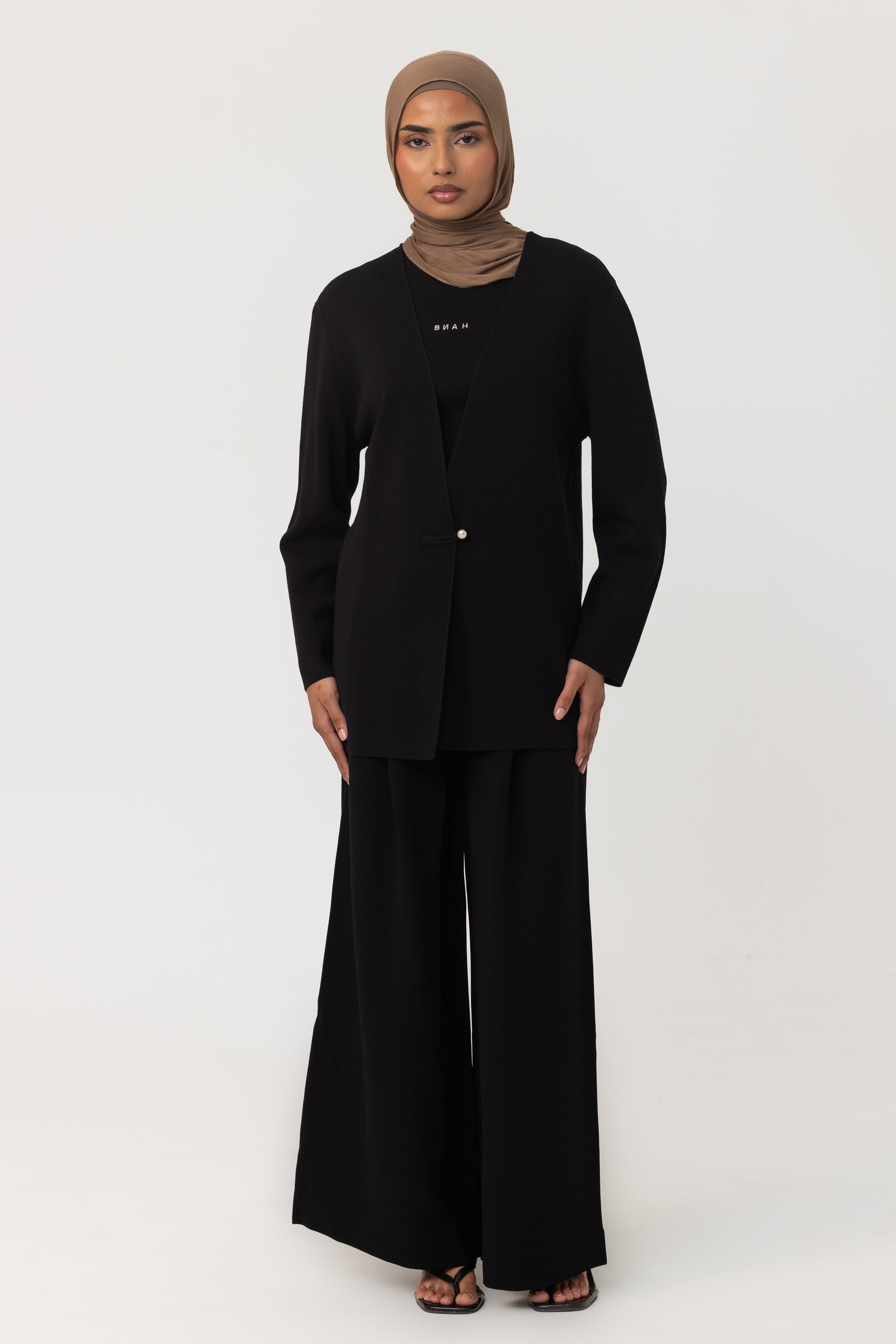 Rea Knit Cardigan - Black