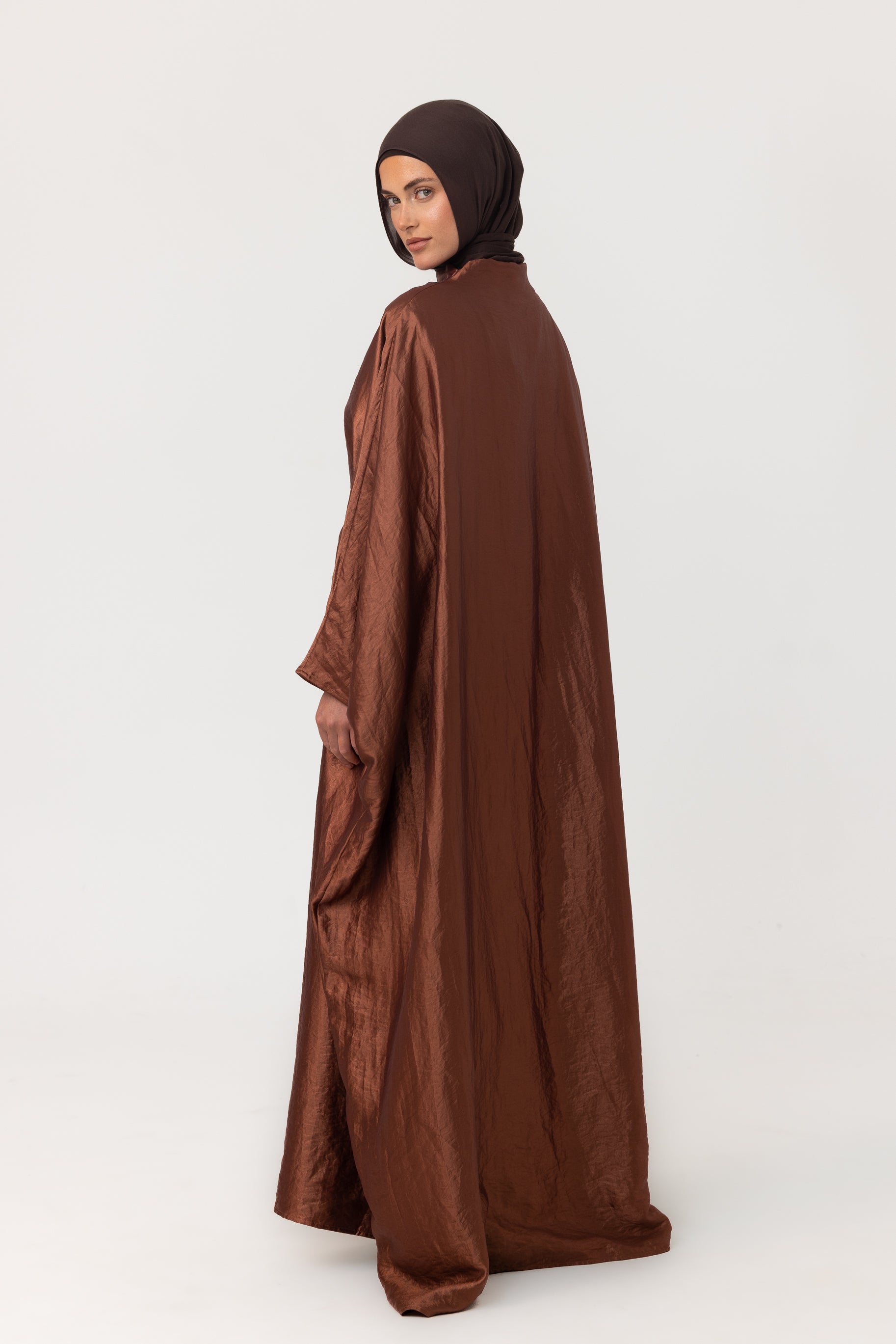 Classic Butterfly Abaya - Cinnamon Brown