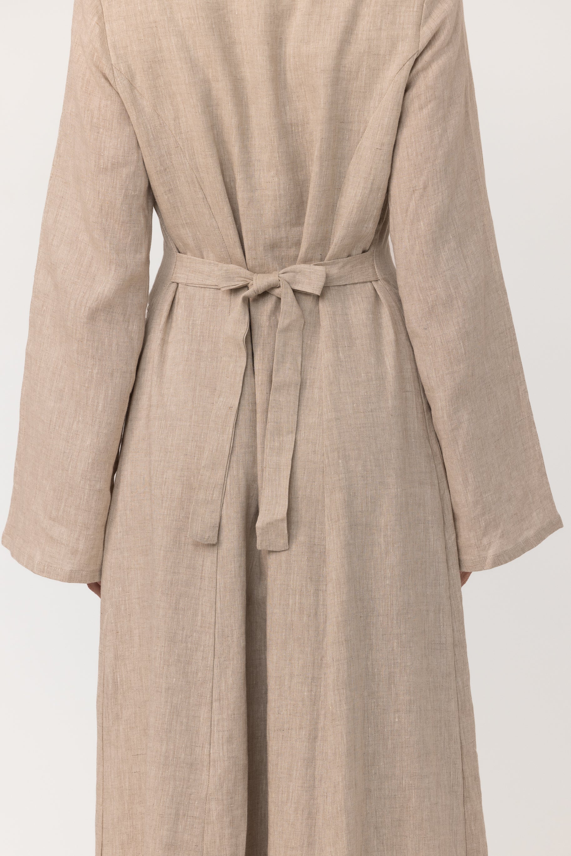 Nadiya Linen Dress - Natural