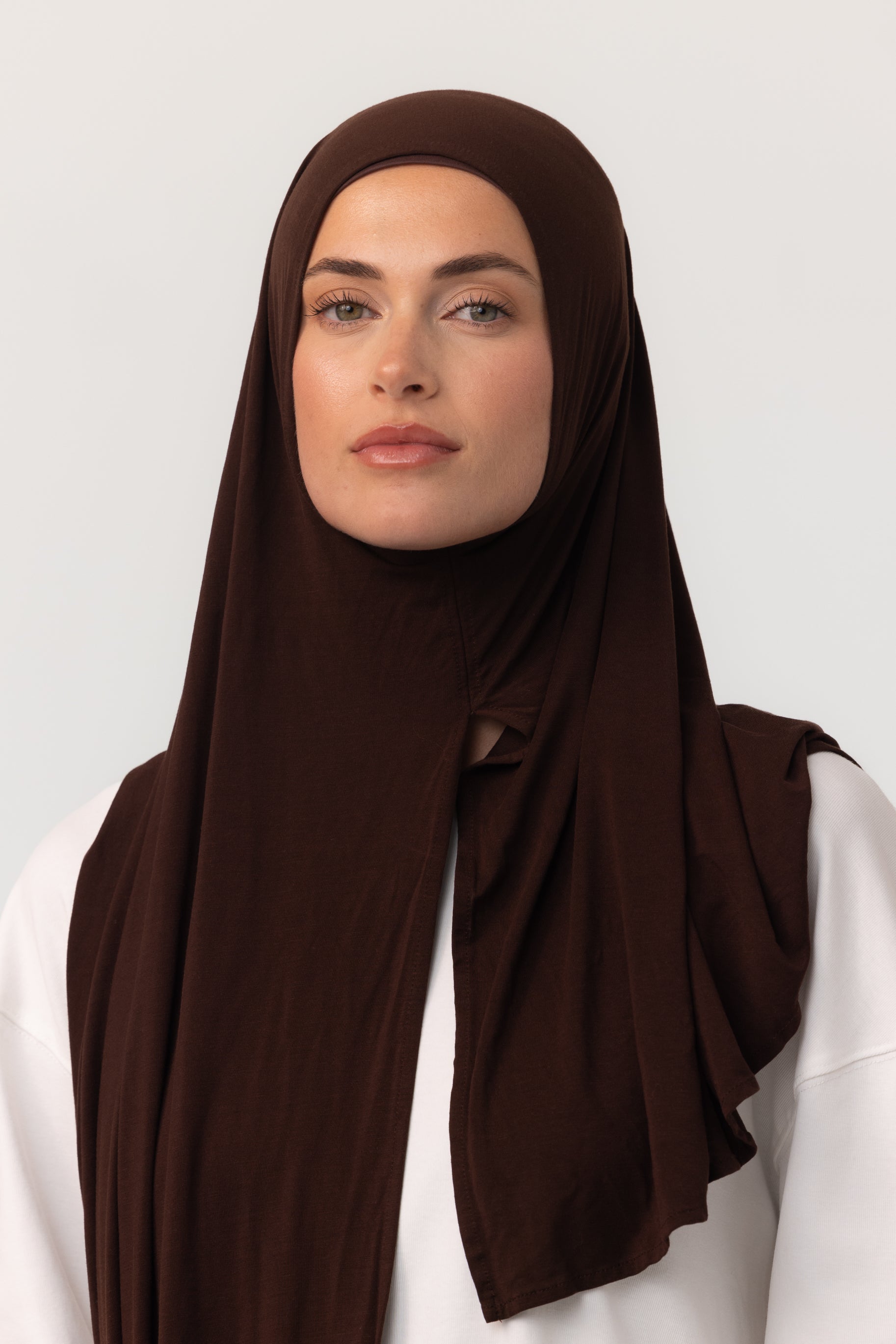 Instant Bamboo Jersey Wrap Set - Espresso