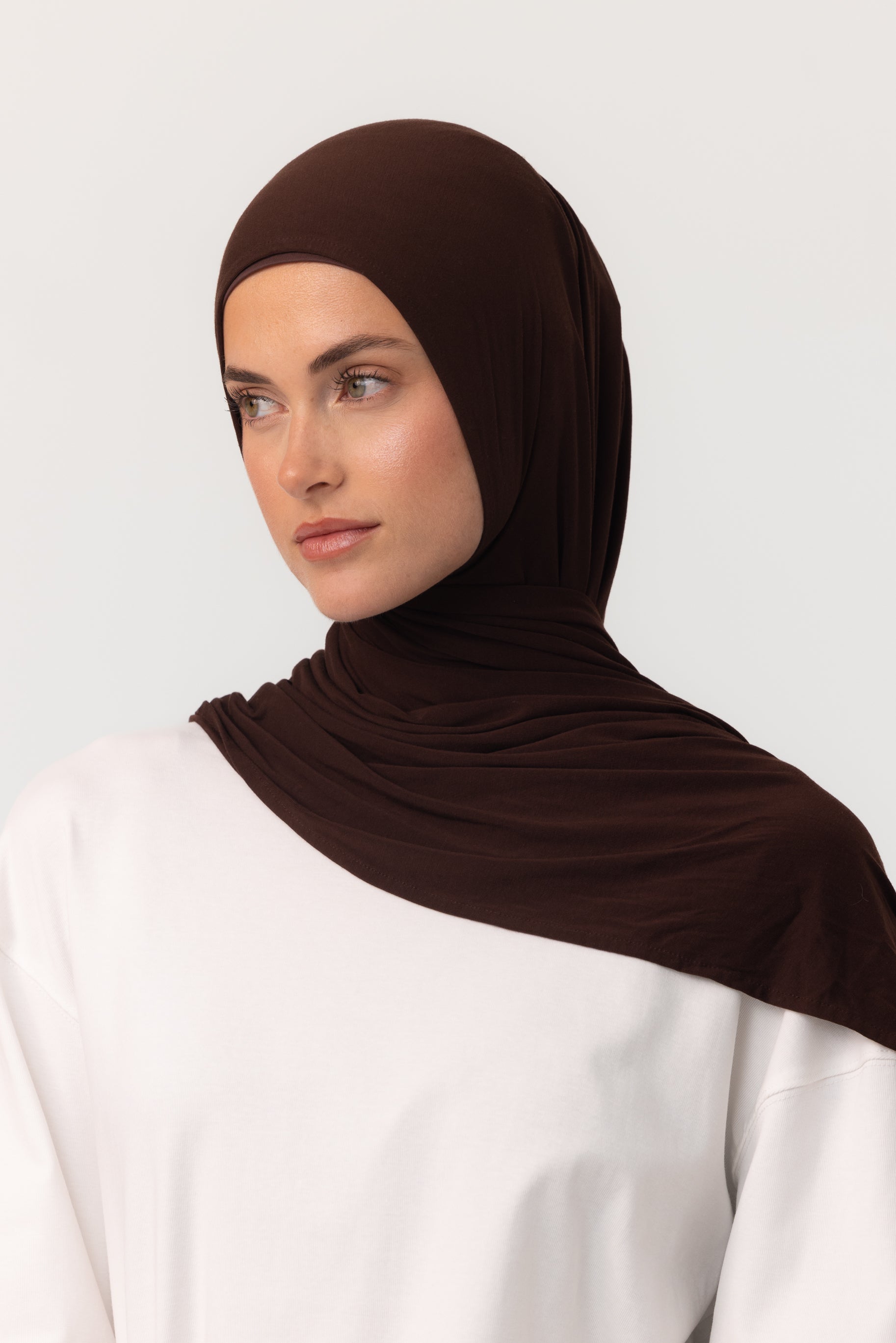 Instant Bamboo Jersey Wrap Set - Espresso