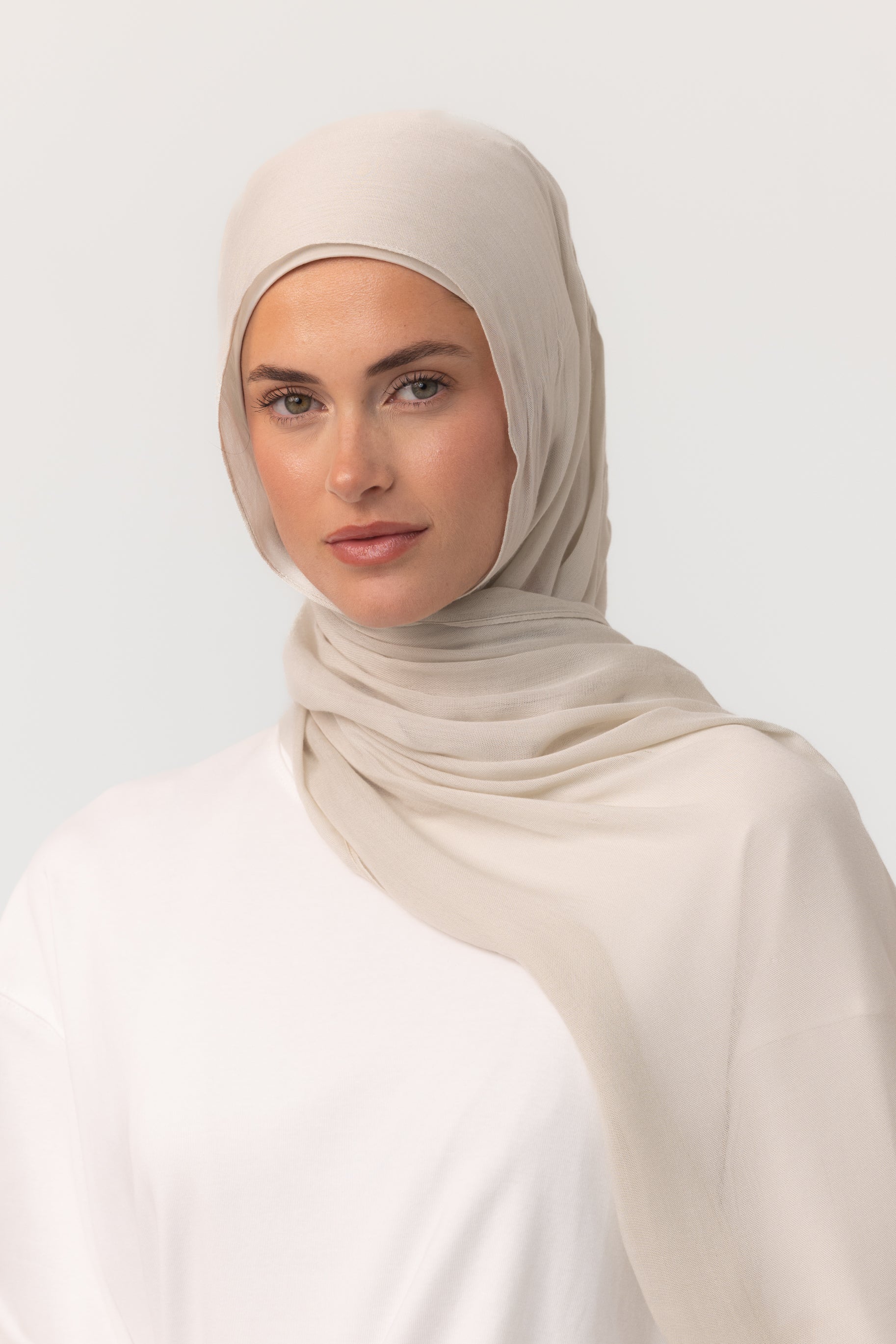 Single Stitched Modal Hijab Set - Magnolia