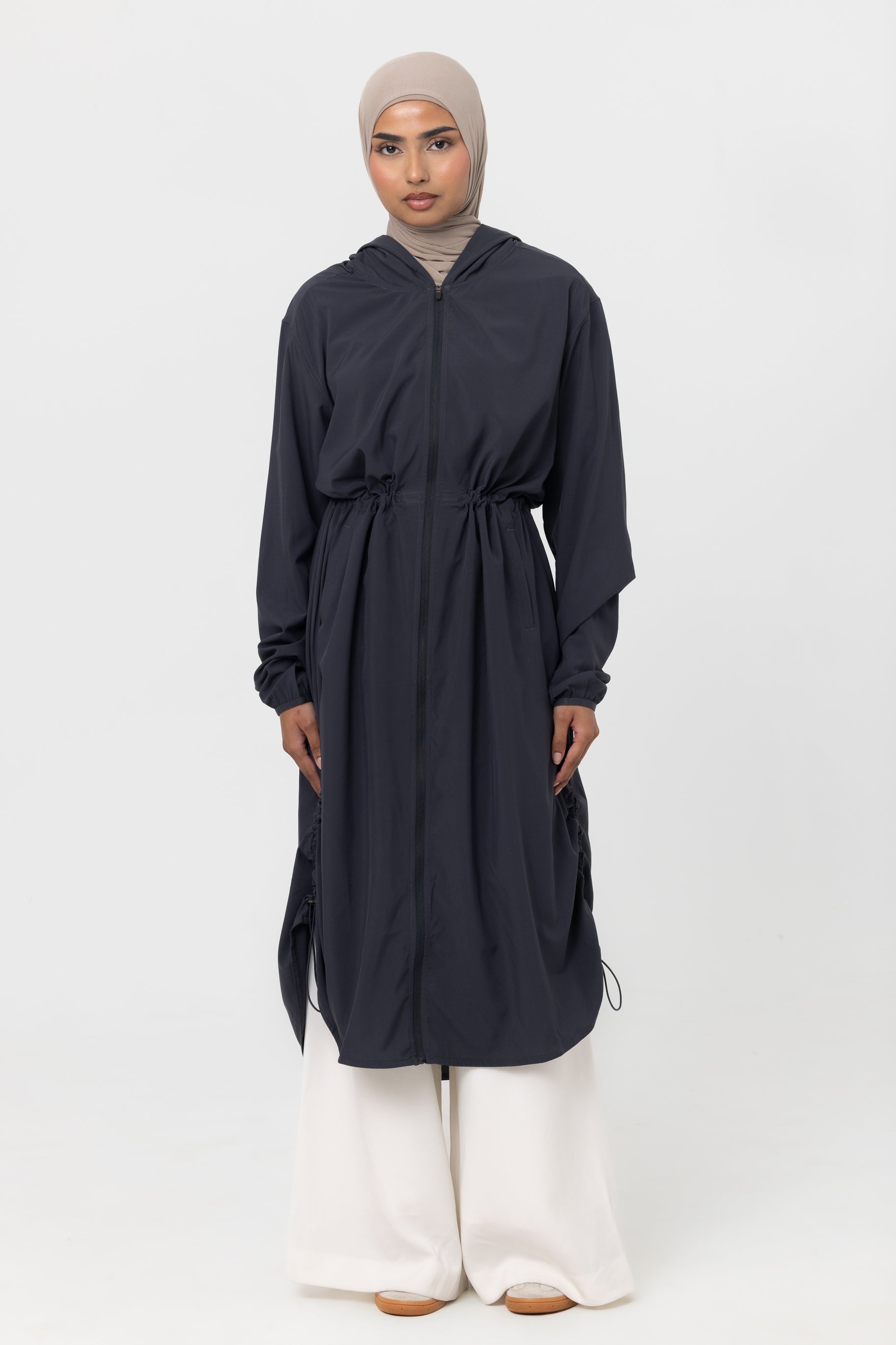 Women's Sports Trench - Charcoal