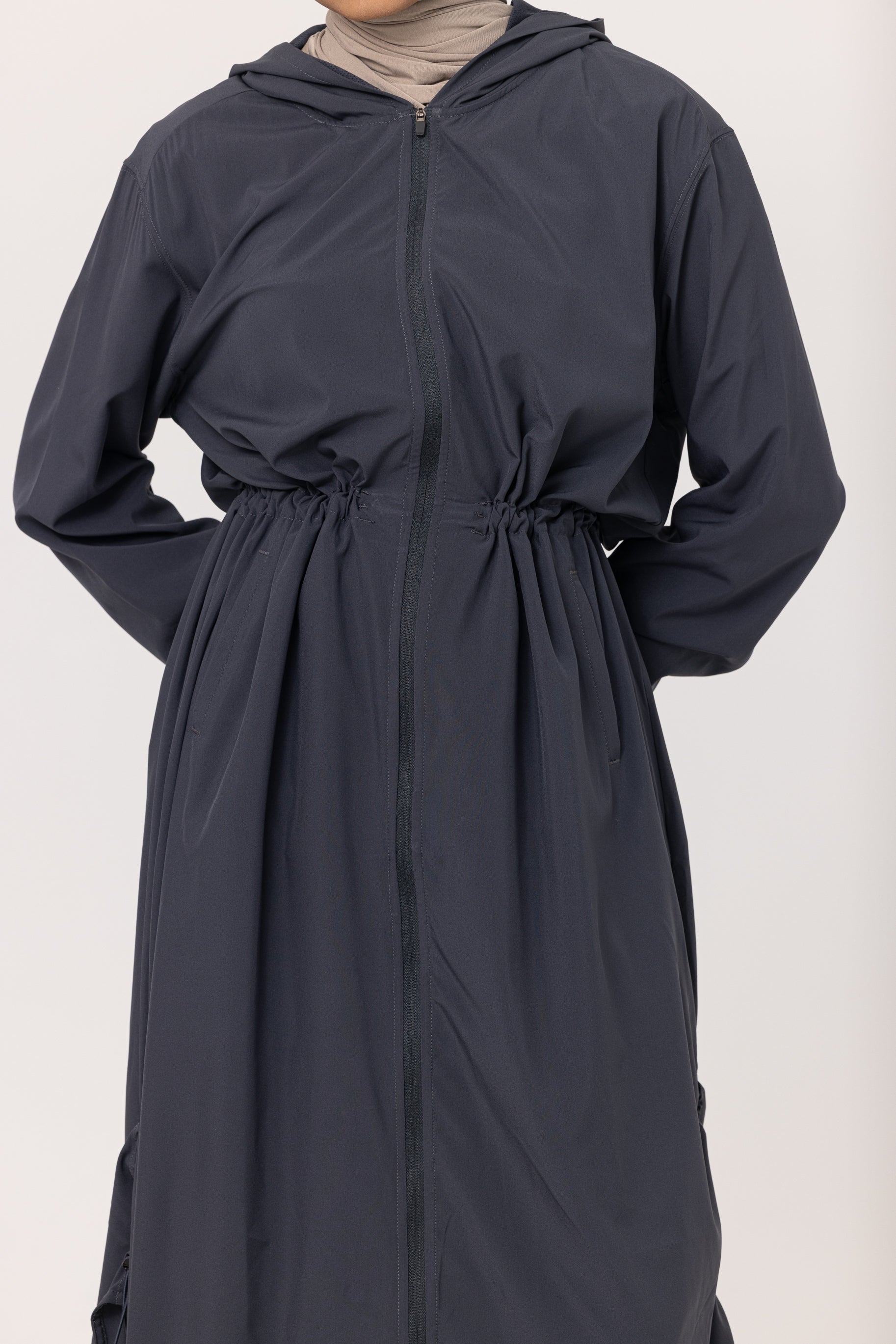 Women's Sports Trench - Charcoal